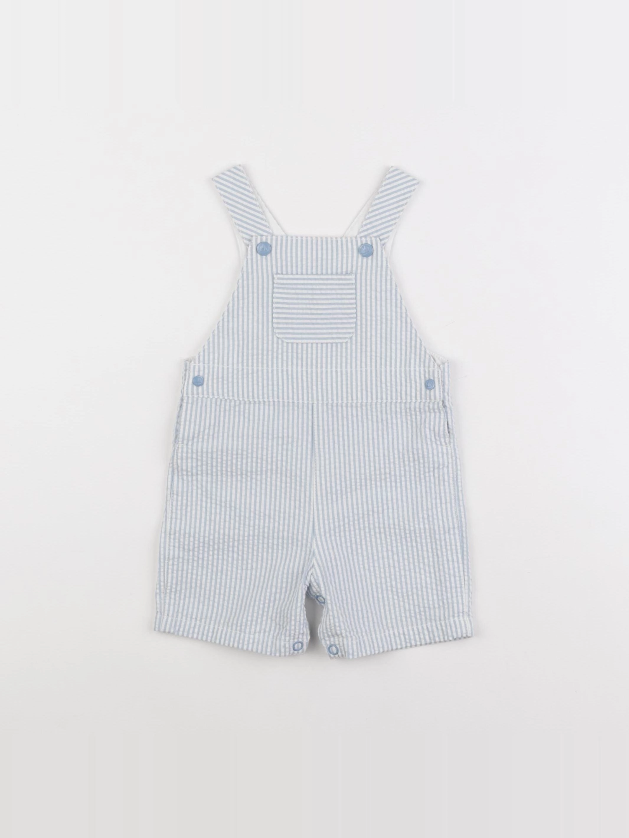 Petit Bateau - salopette bleu - 6 mois