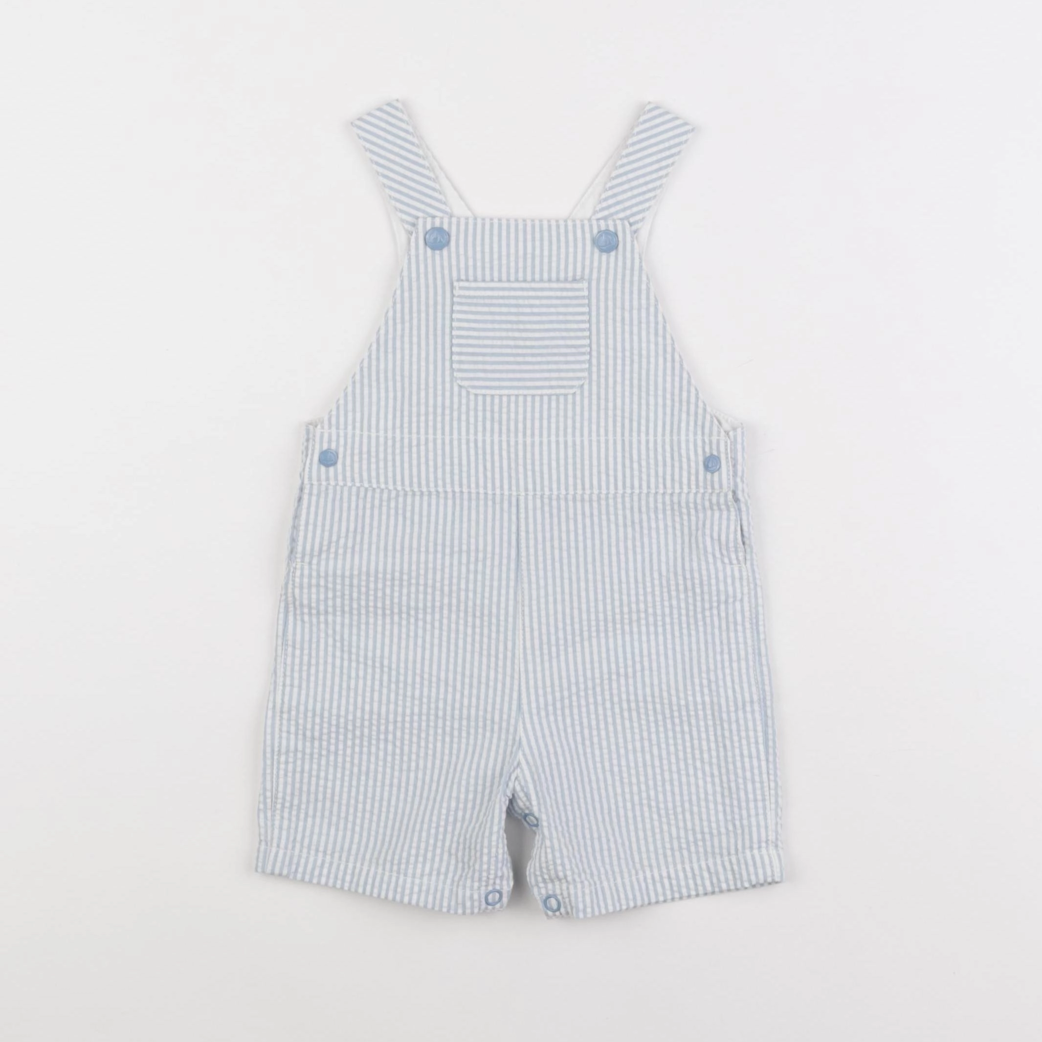 Petit Bateau - salopette bleu - 6 mois