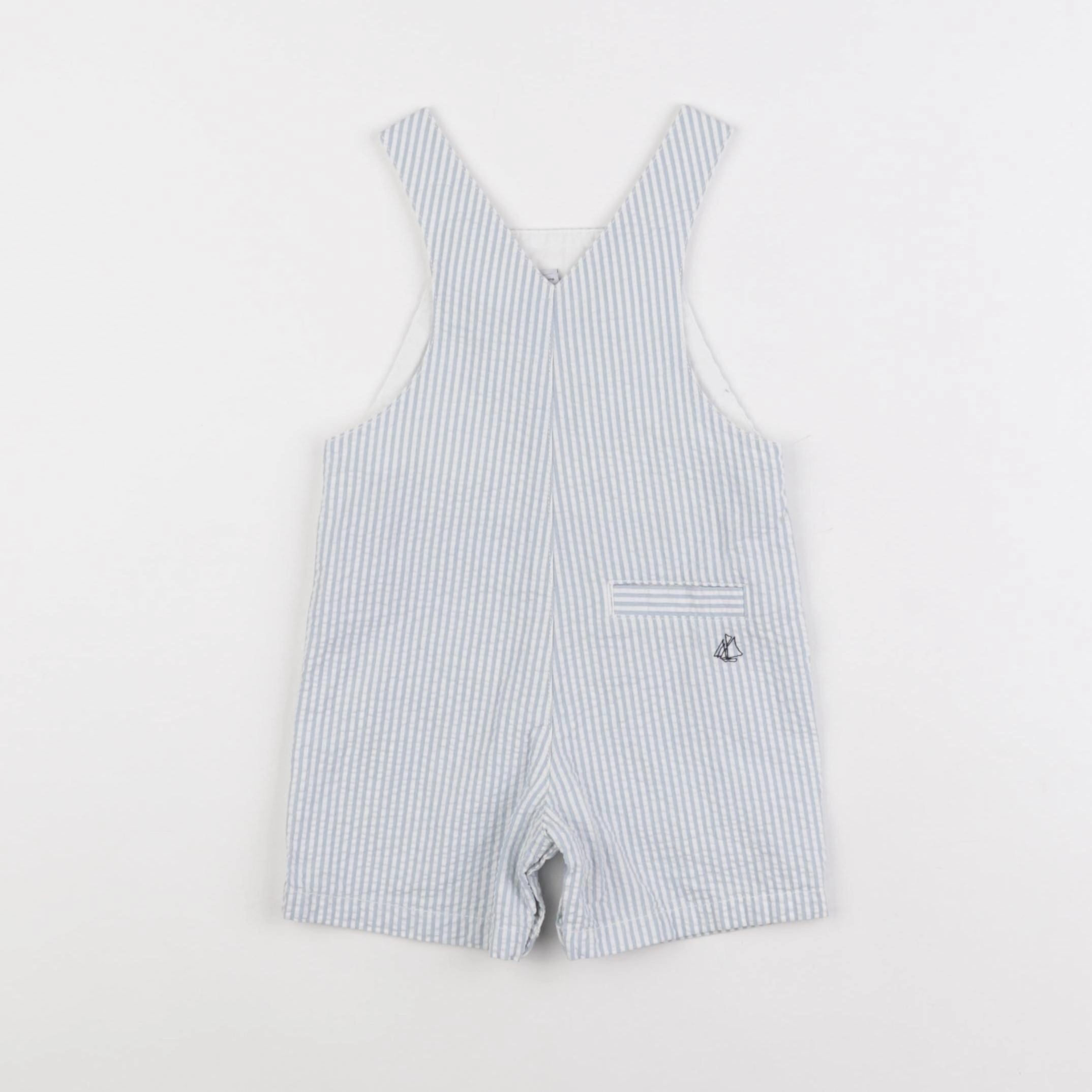 Petit Bateau - salopette bleu - 6 mois