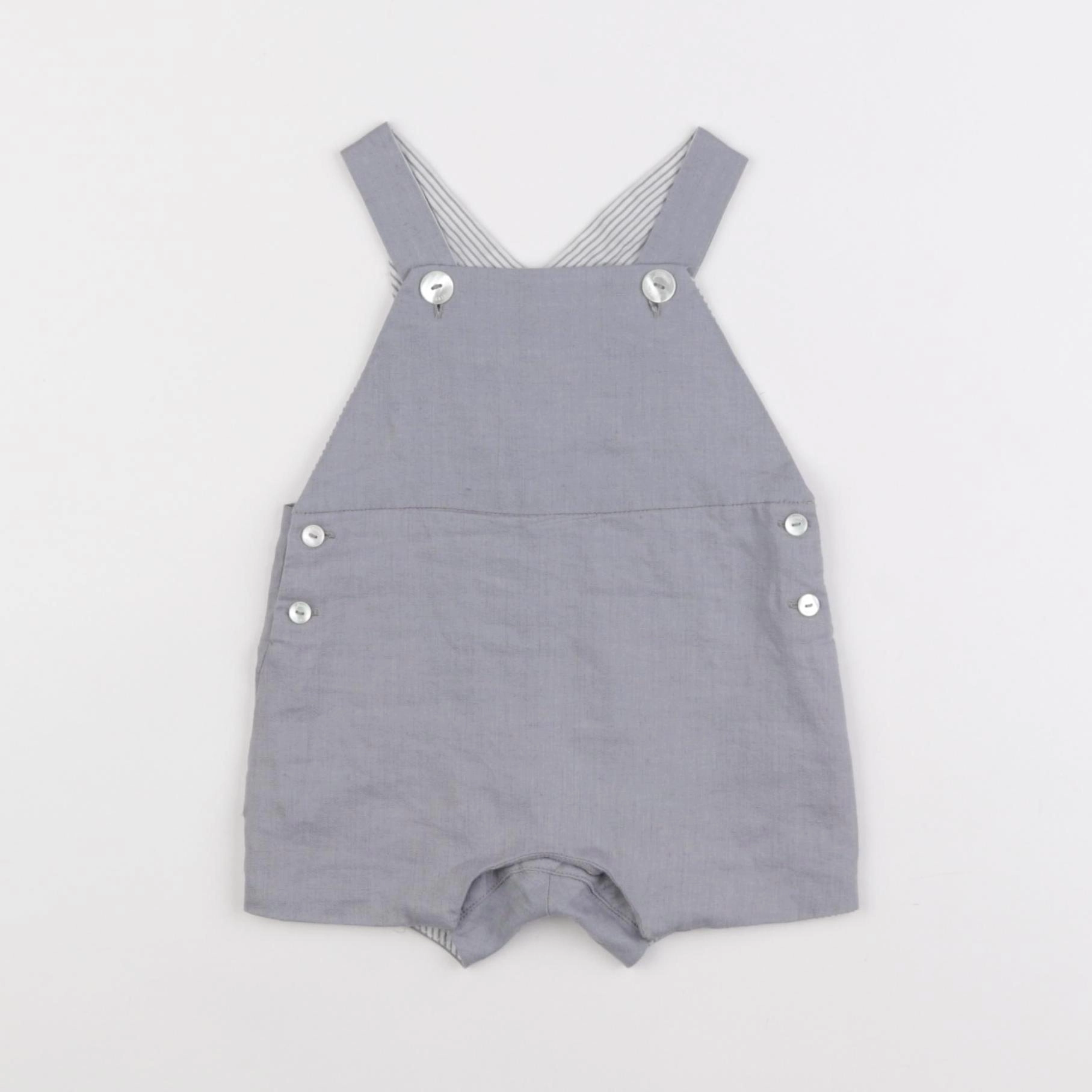 Jacadi - salopette gris - 6 mois