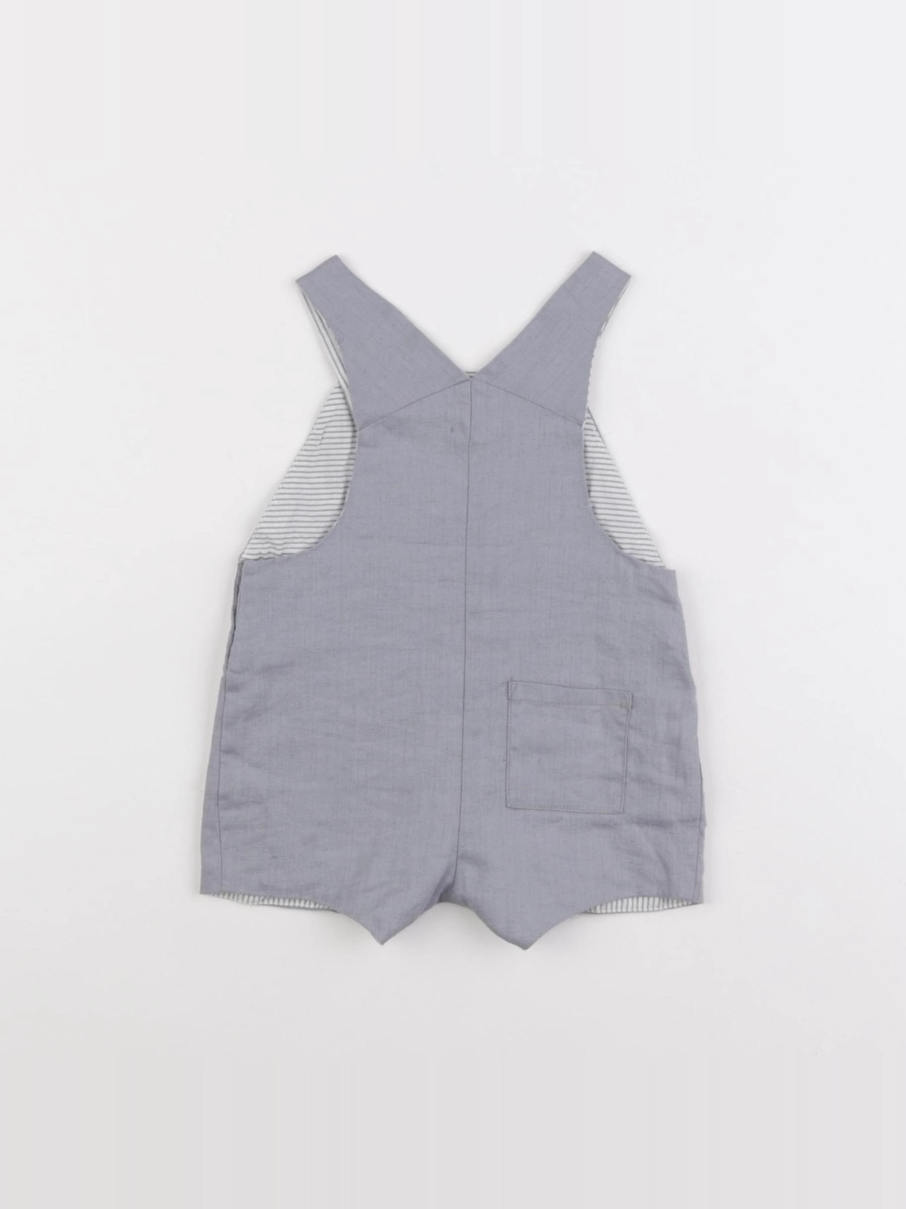 Jacadi - salopette gris - 6 mois