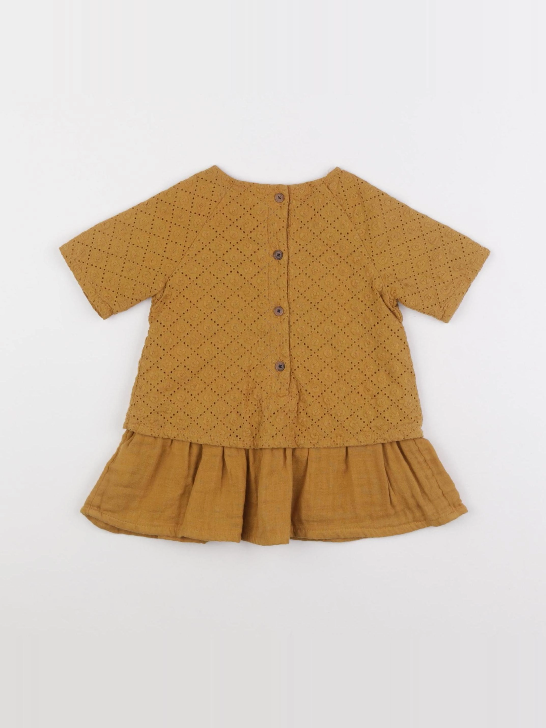 Boutchou - robe jaune - 6 mois