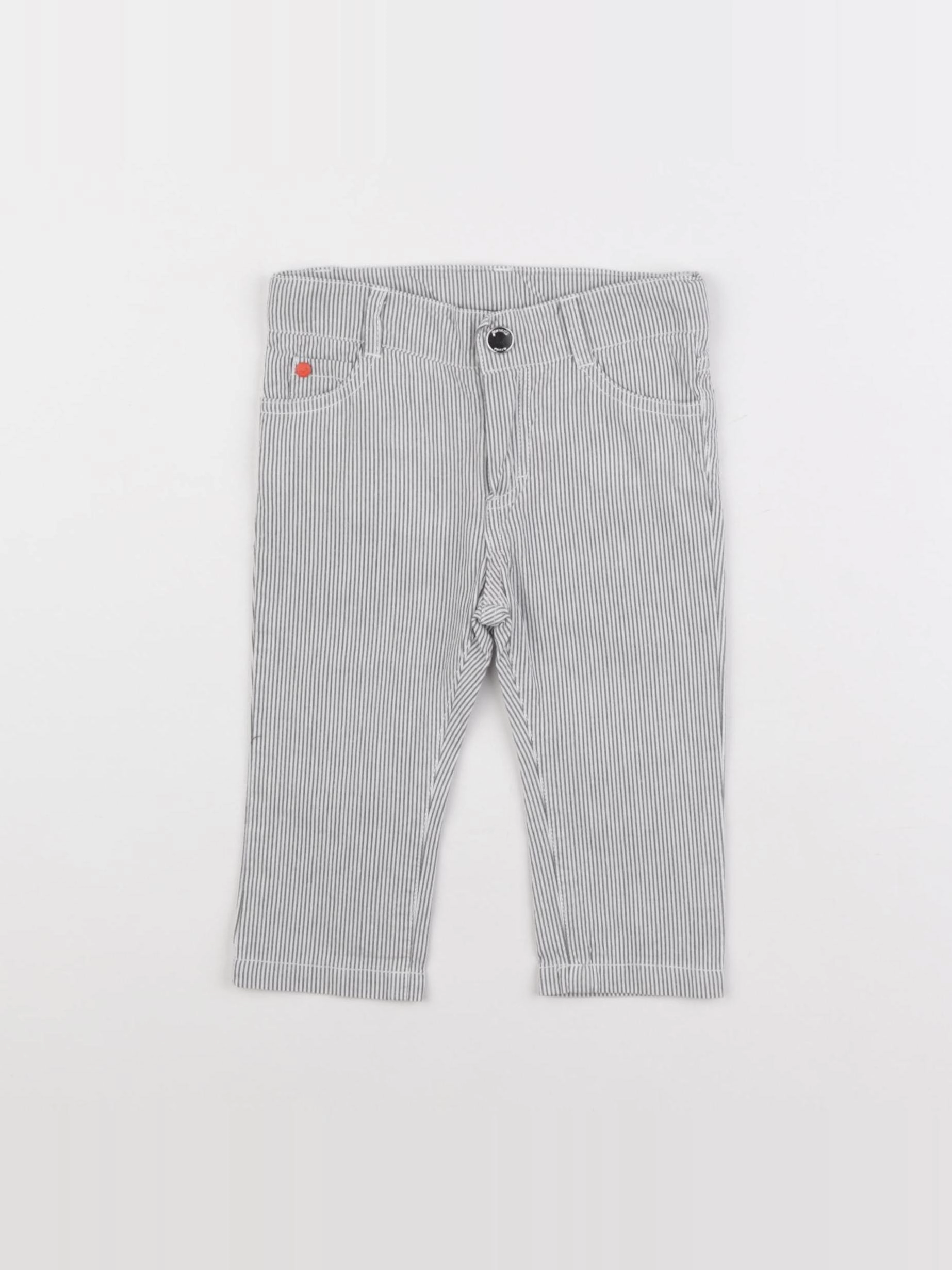 Jacadi - pantalon gris - 12 mois