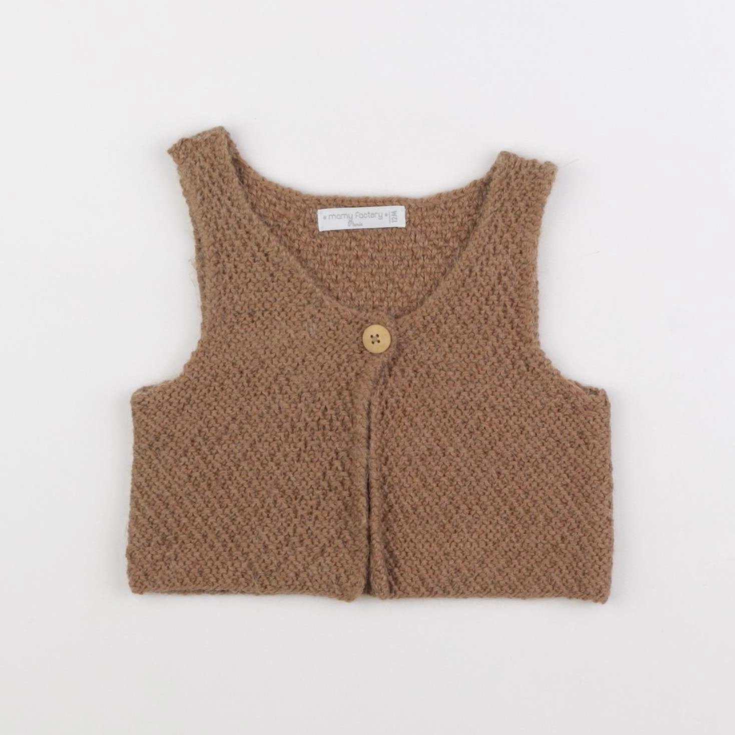 Mamy Factory - gilet marron - 12 mois