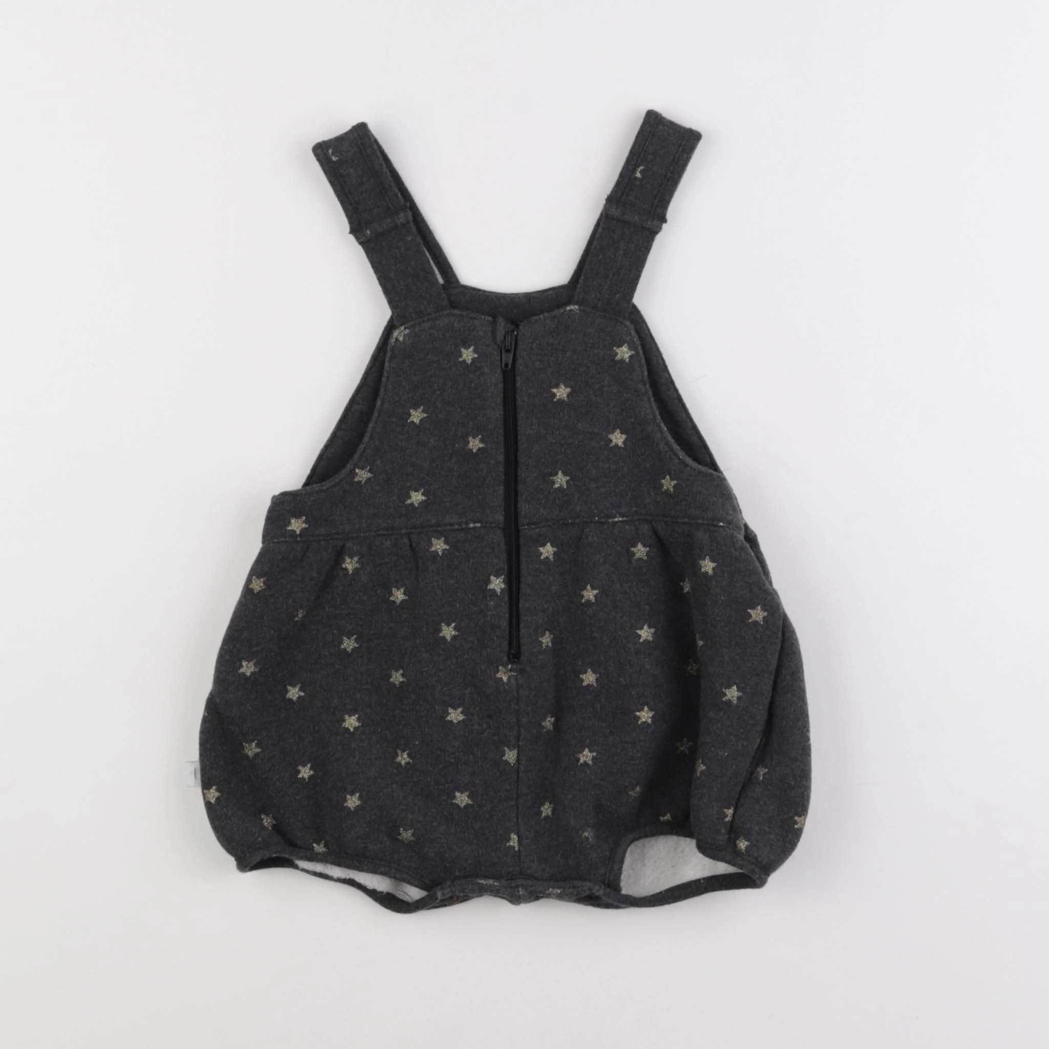 Petit Bateau - combinaison or, gris - 12/18 mois