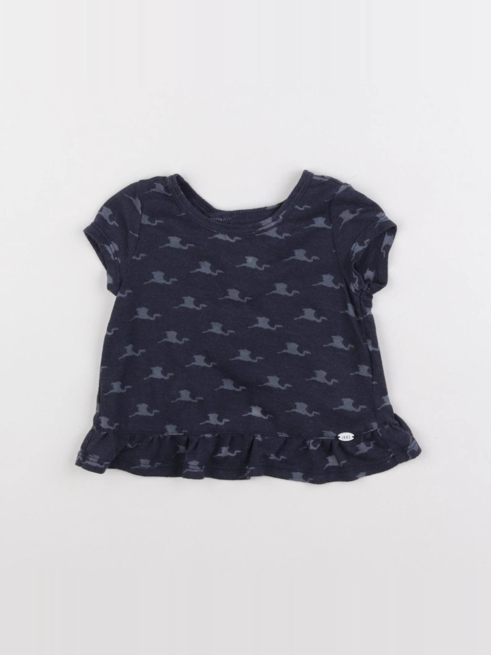 IKKS - tee-shirt bleu - 12 mois