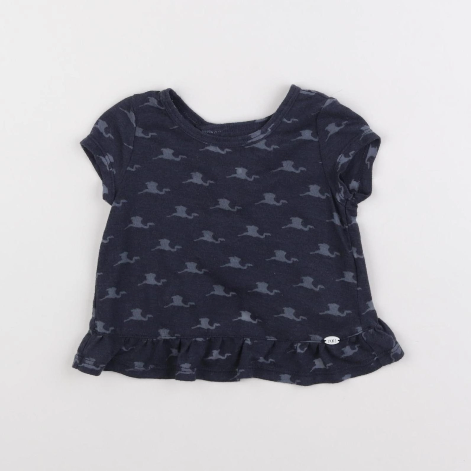 IKKS - tee-shirt bleu - 12 mois