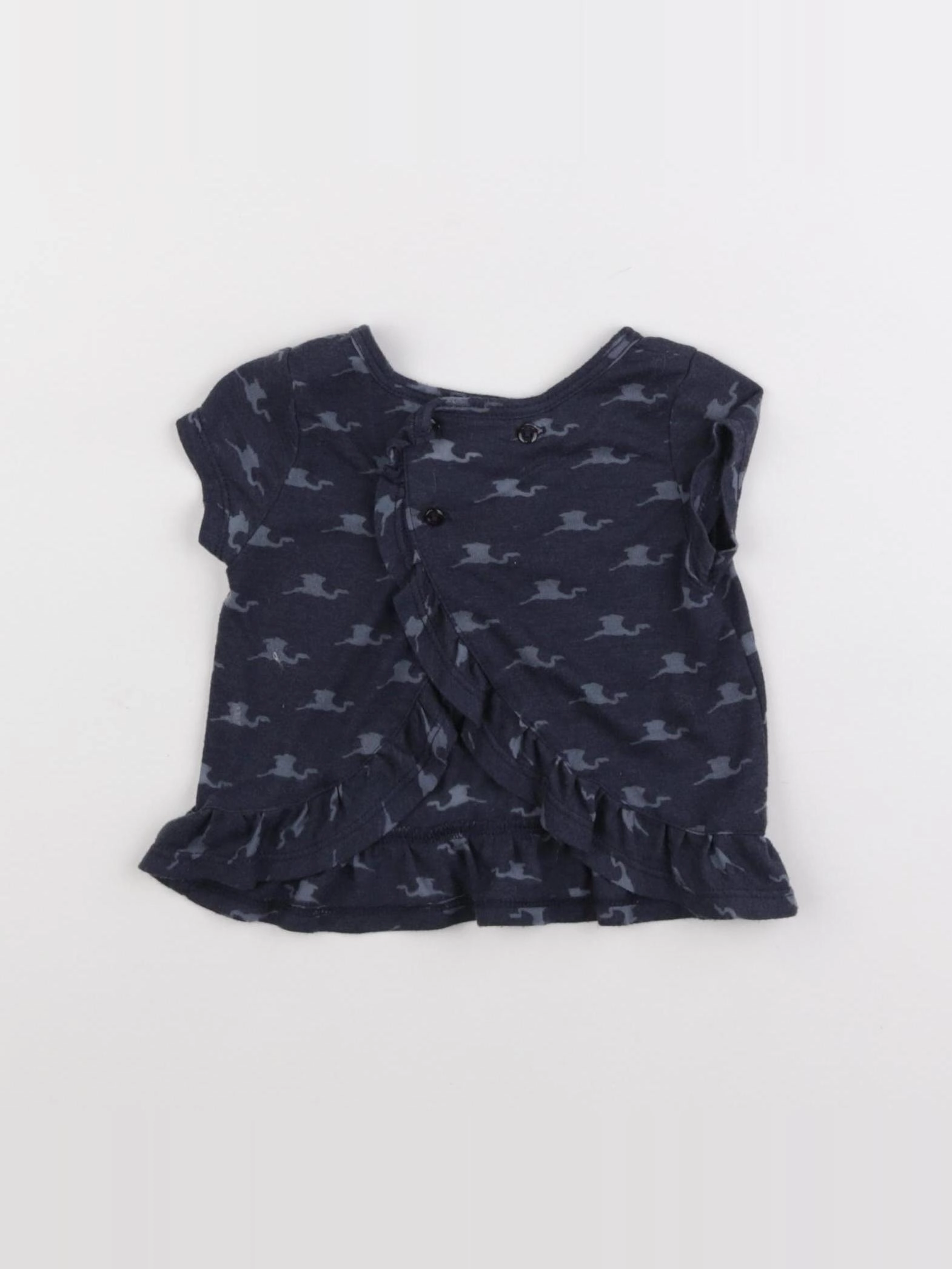 IKKS - tee-shirt bleu - 12 mois