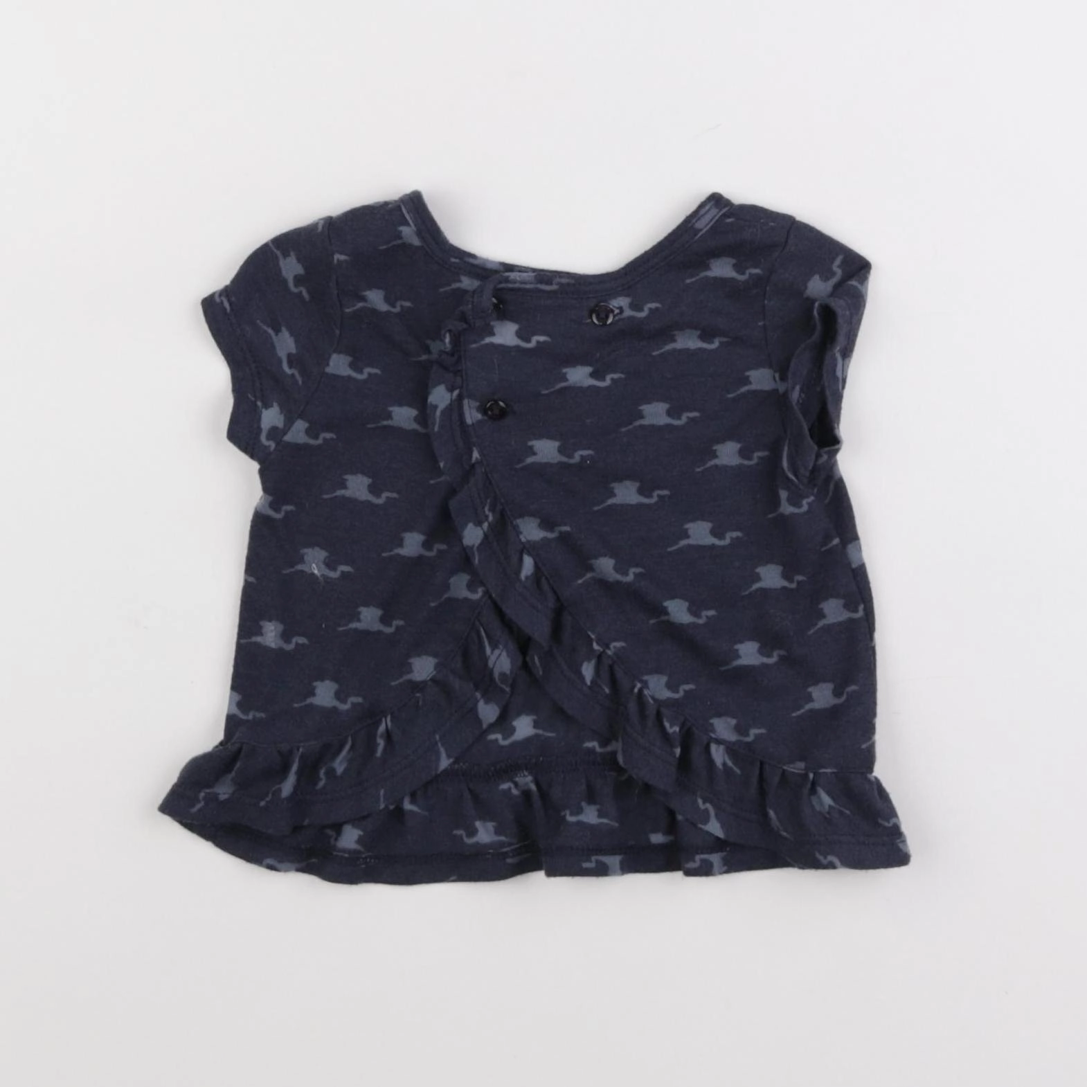 IKKS - tee-shirt bleu - 12 mois