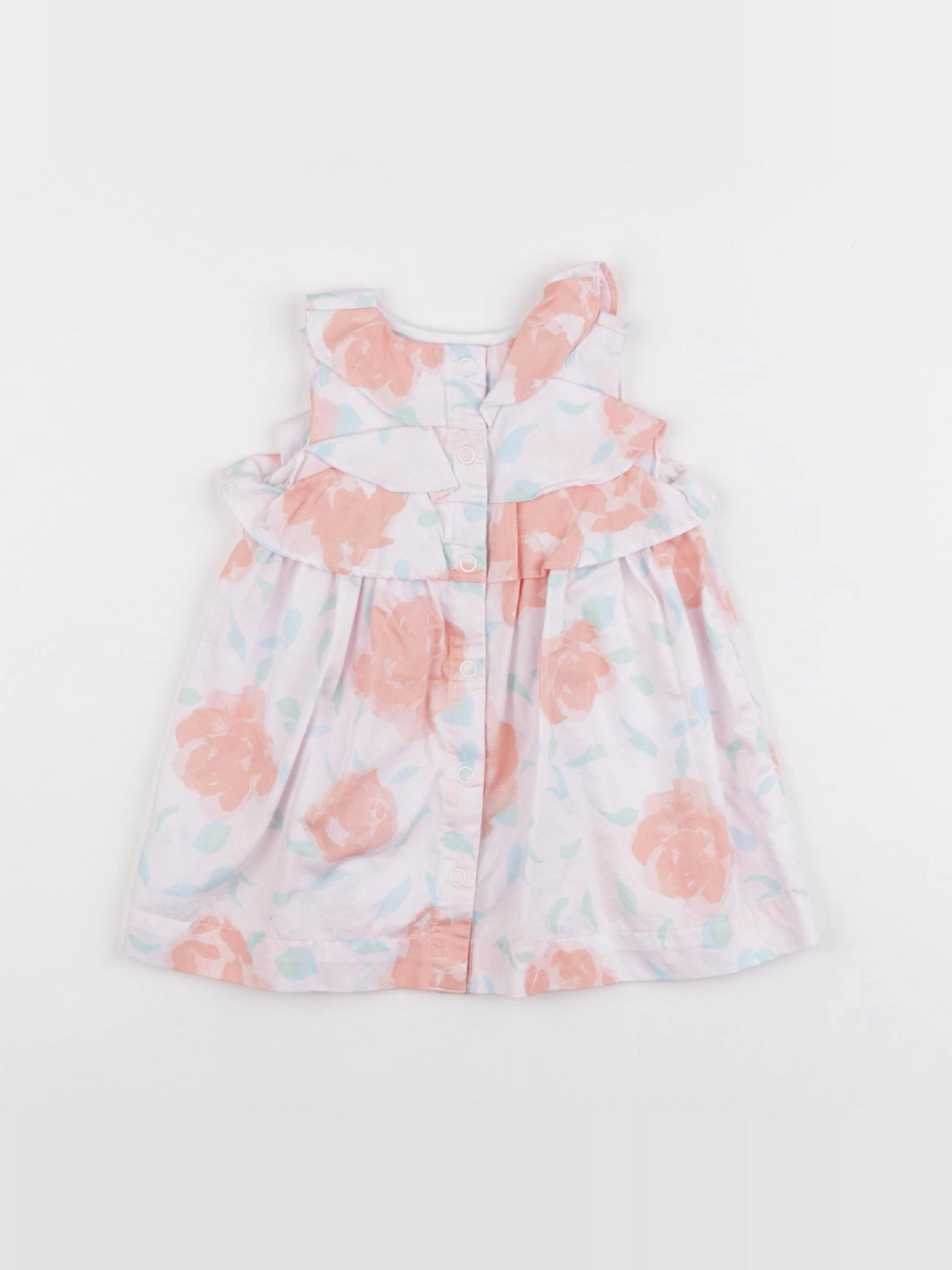 Petit Bateau - robe multicolore - 6 mois