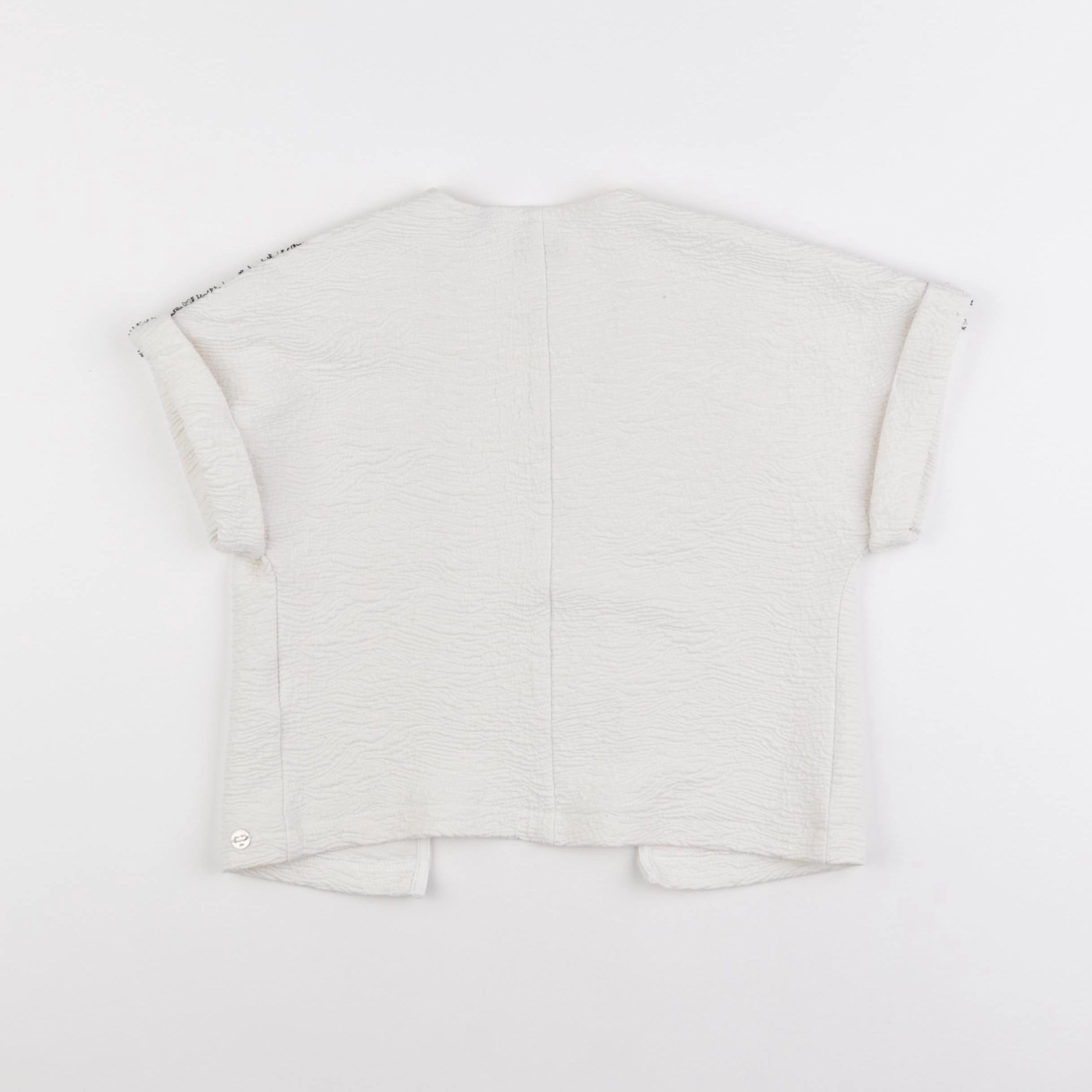 IKKS - sweat blanc, or - 4 ans