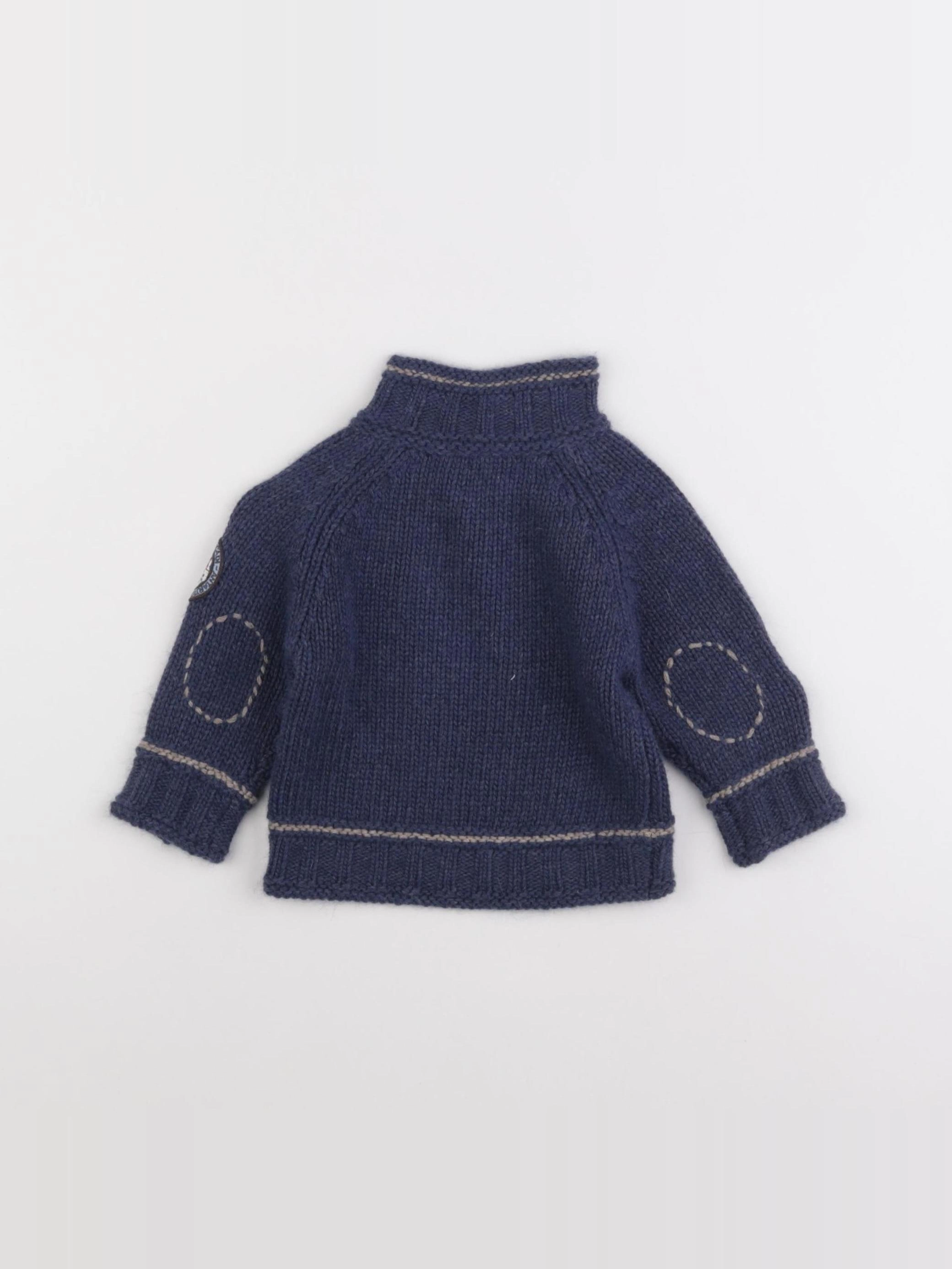 Jacadi - pull bleu - 6 mois