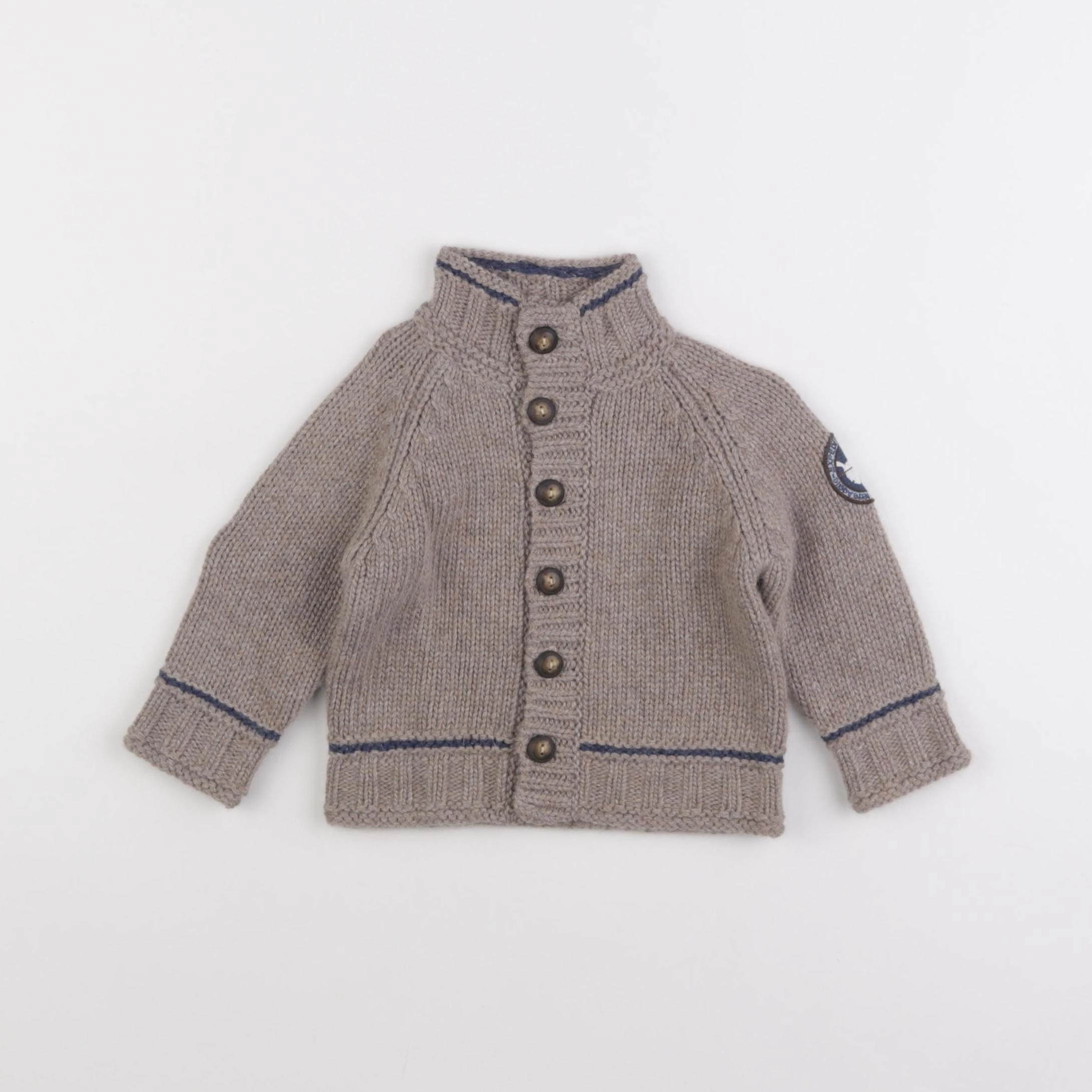 Jacadi - gilet beige - 6 mois