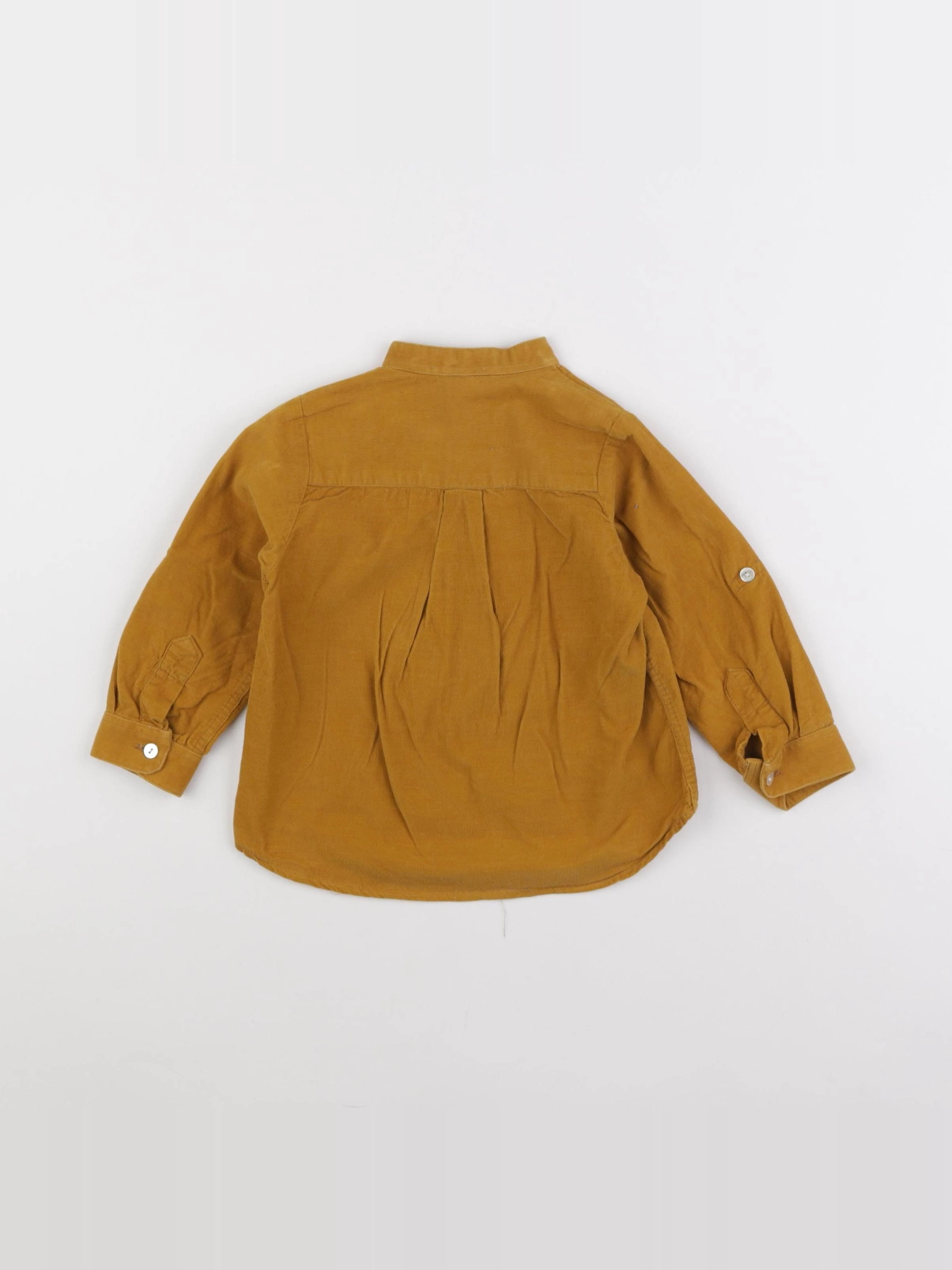La Coqueta - blouse velours  jaune - 18 mois à 2 ans