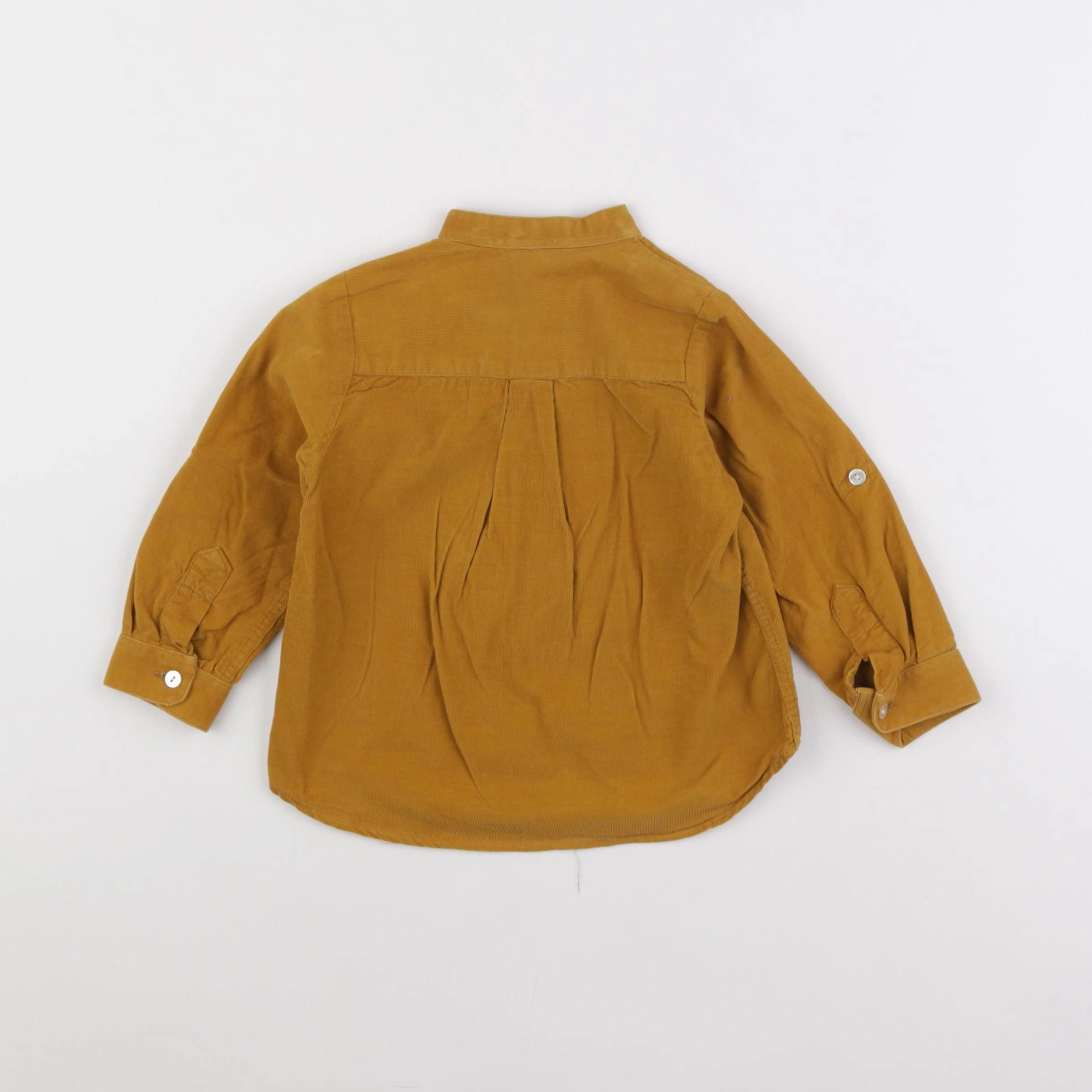La Coqueta - blouse velours  jaune - 18 mois à 2 ans