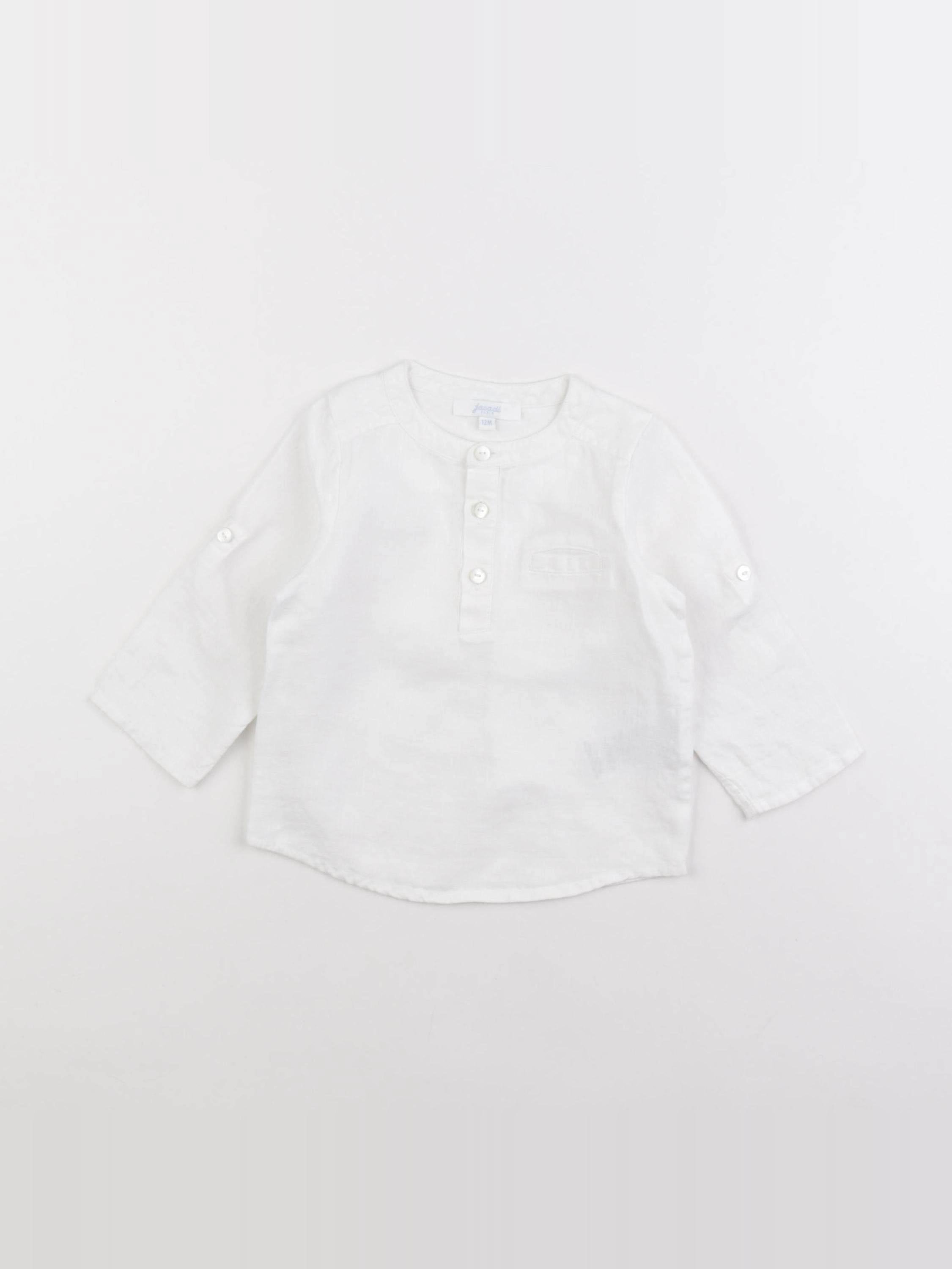 Jacadi - chemise blanc - 12 mois