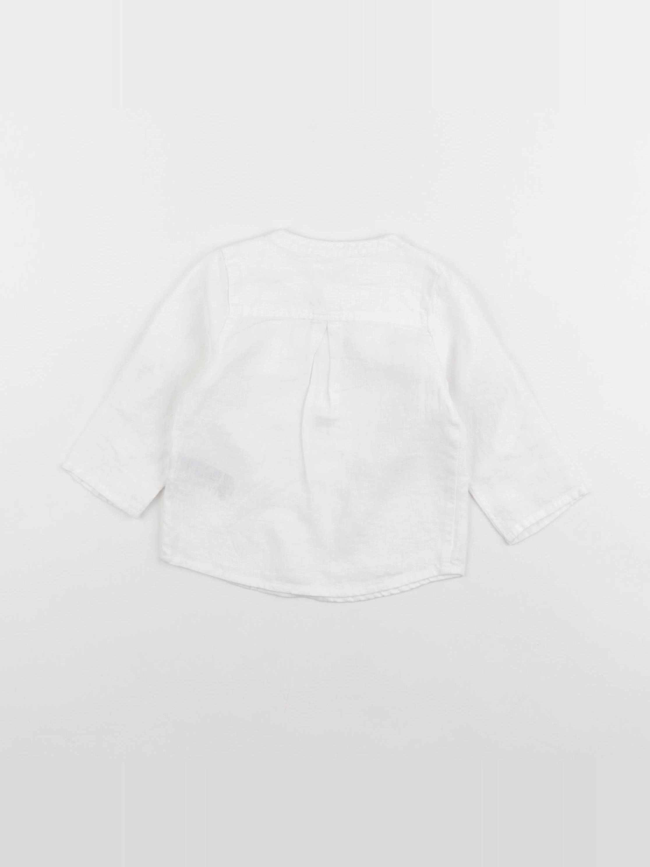 Jacadi - chemise blanc - 12 mois
