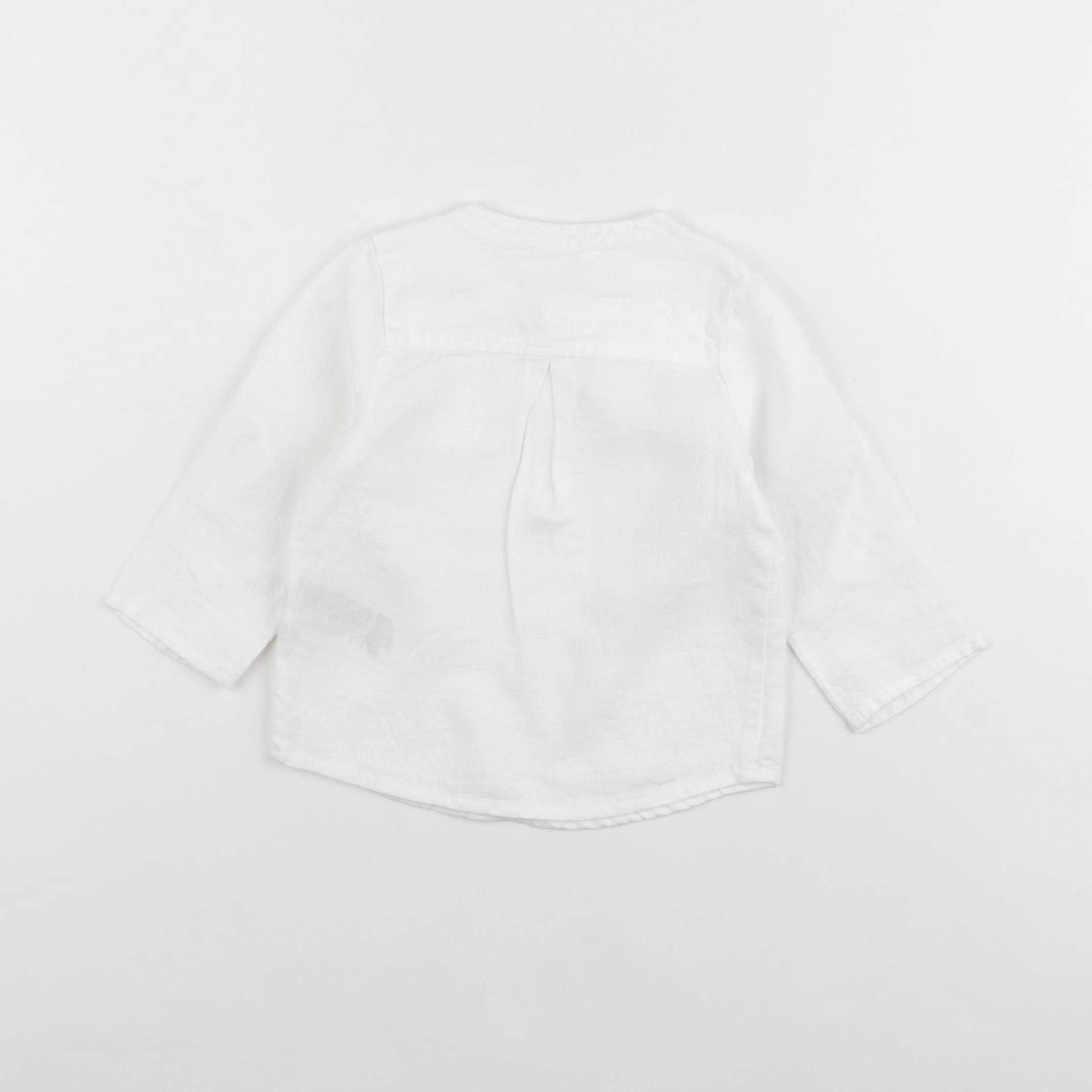 Jacadi - chemise blanc - 12 mois