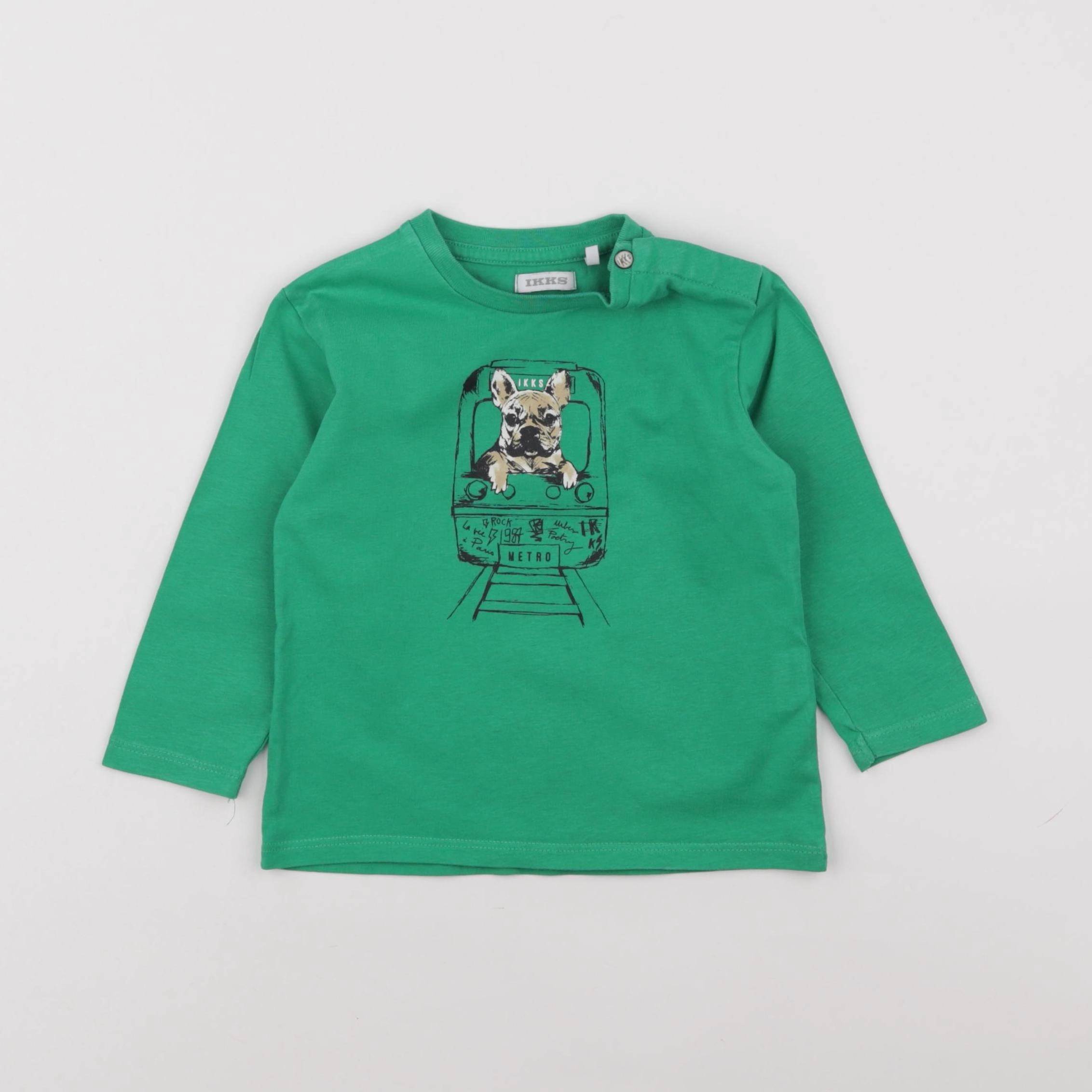 IKKS - tee-shirt vert - 18 mois