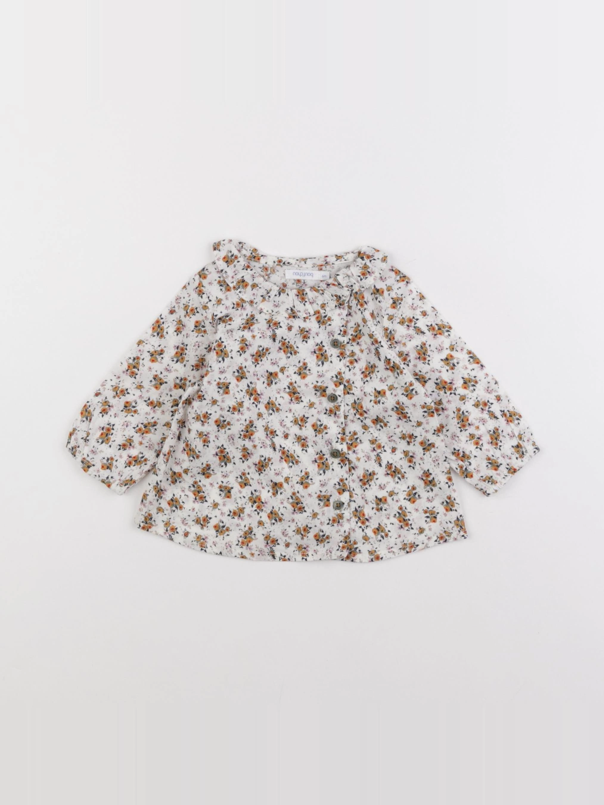 Boutchou - blouse multicolore - 6 mois