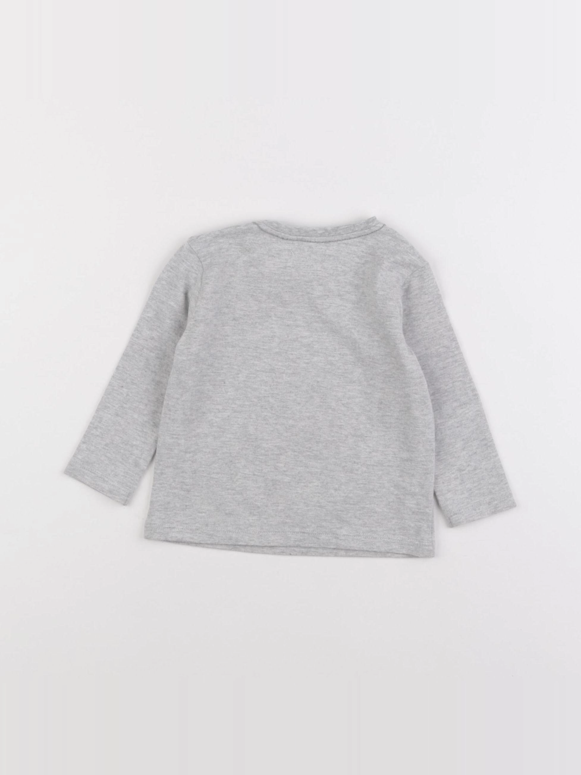 IKKS - tee-shirt gris - 12 mois
