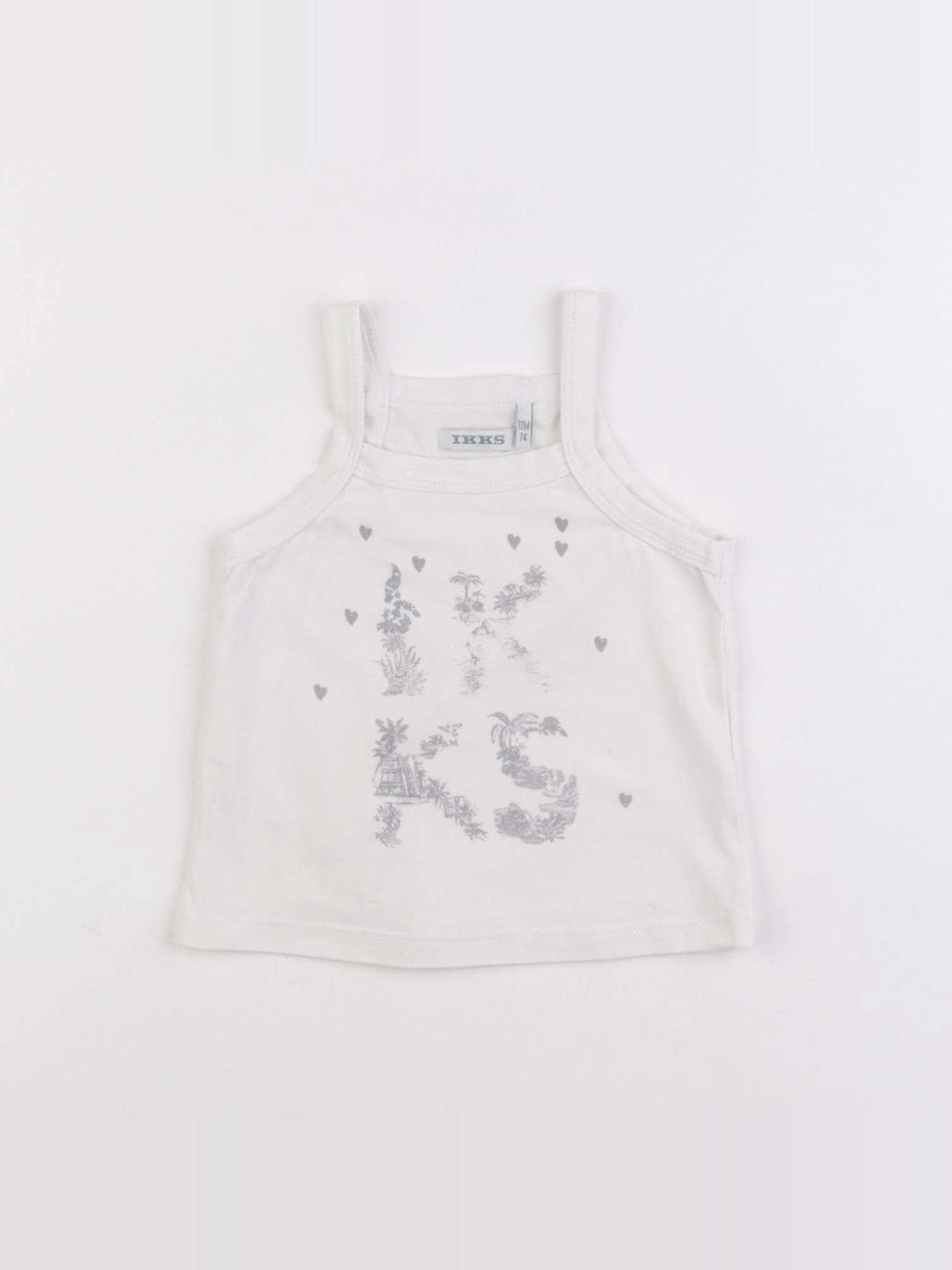 IKKS - débardeur blanc - 12 mois