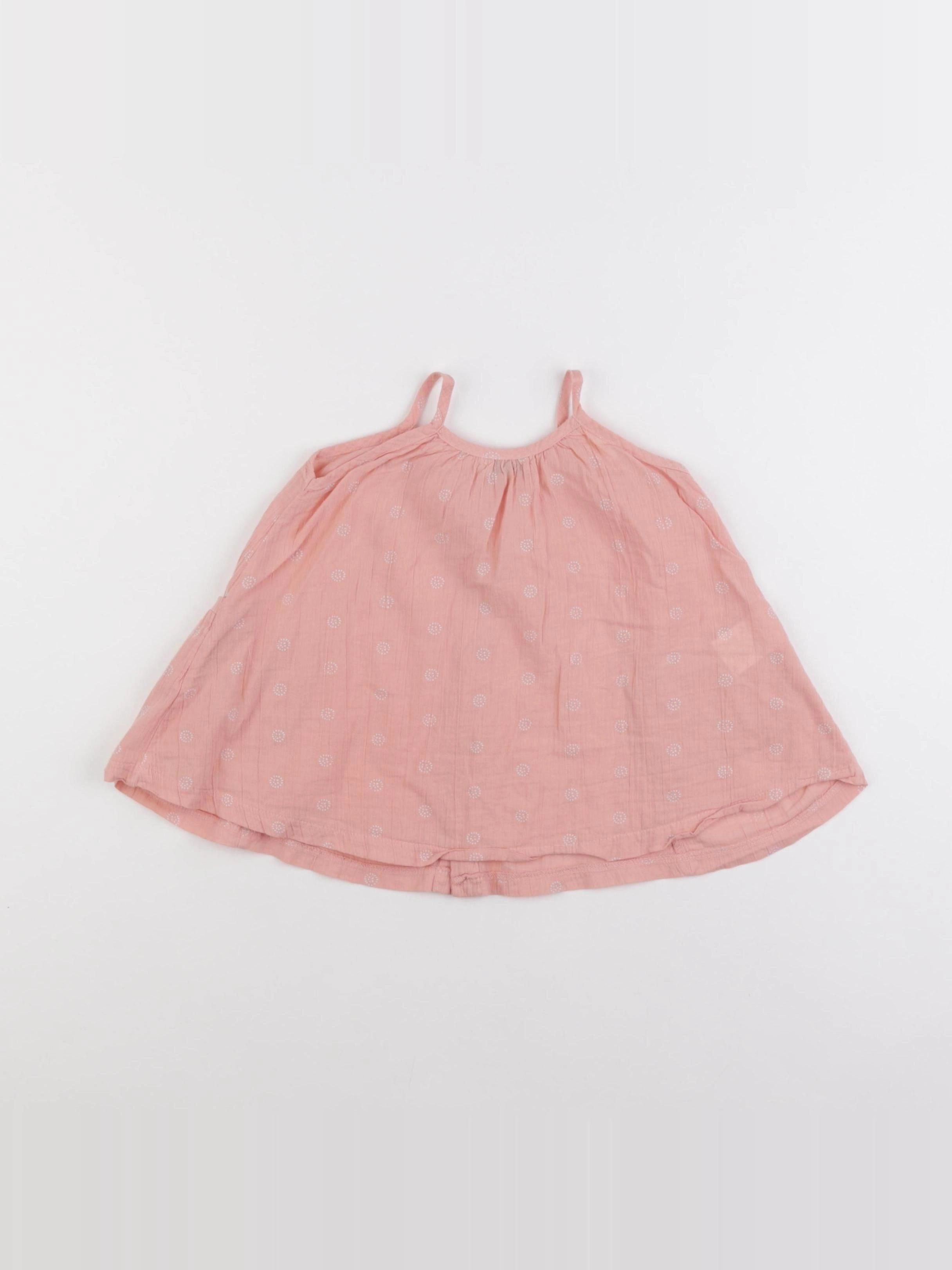 1+ In the family - robe rose - 6 mois