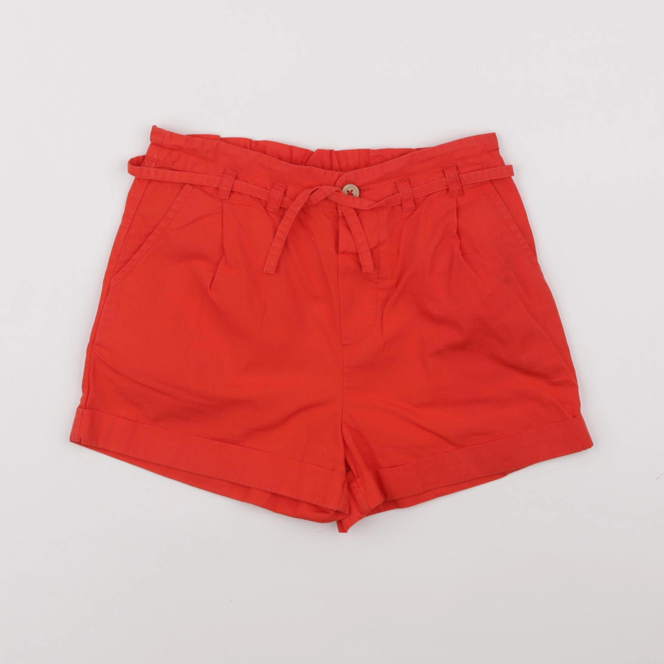Monoprix - short rouge - 10 ans