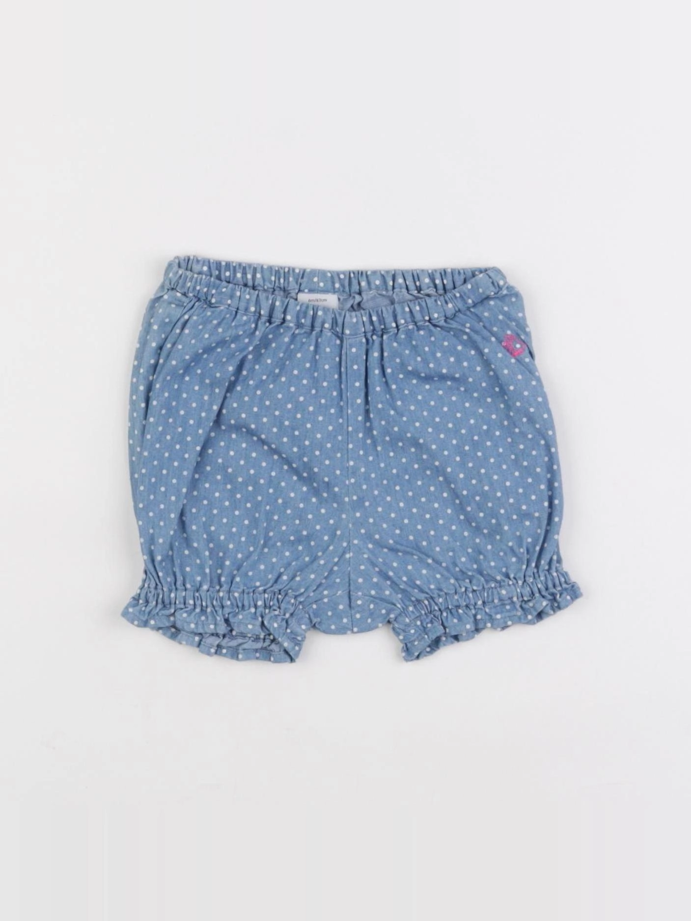 Petit Bateau - bloomer bleu - 6 mois