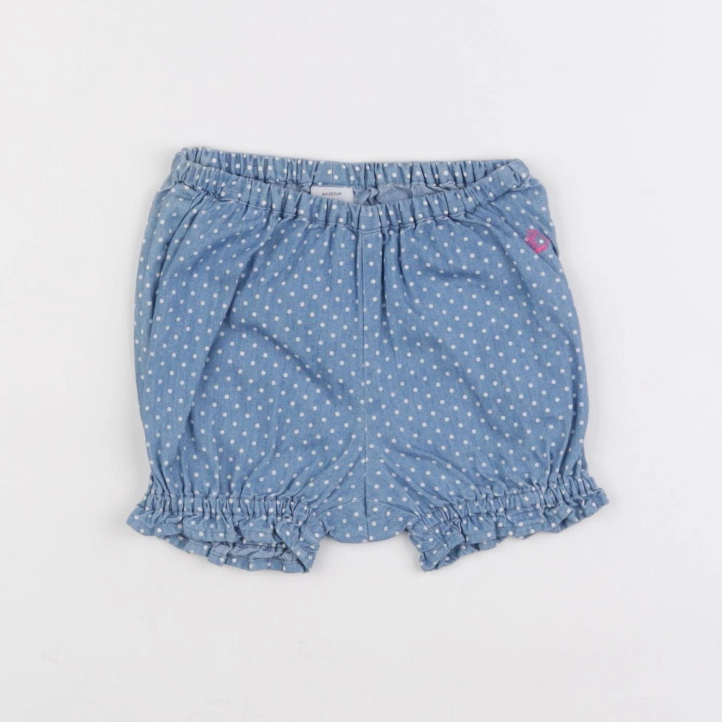 Petit Bateau - bloomer bleu - 6 mois