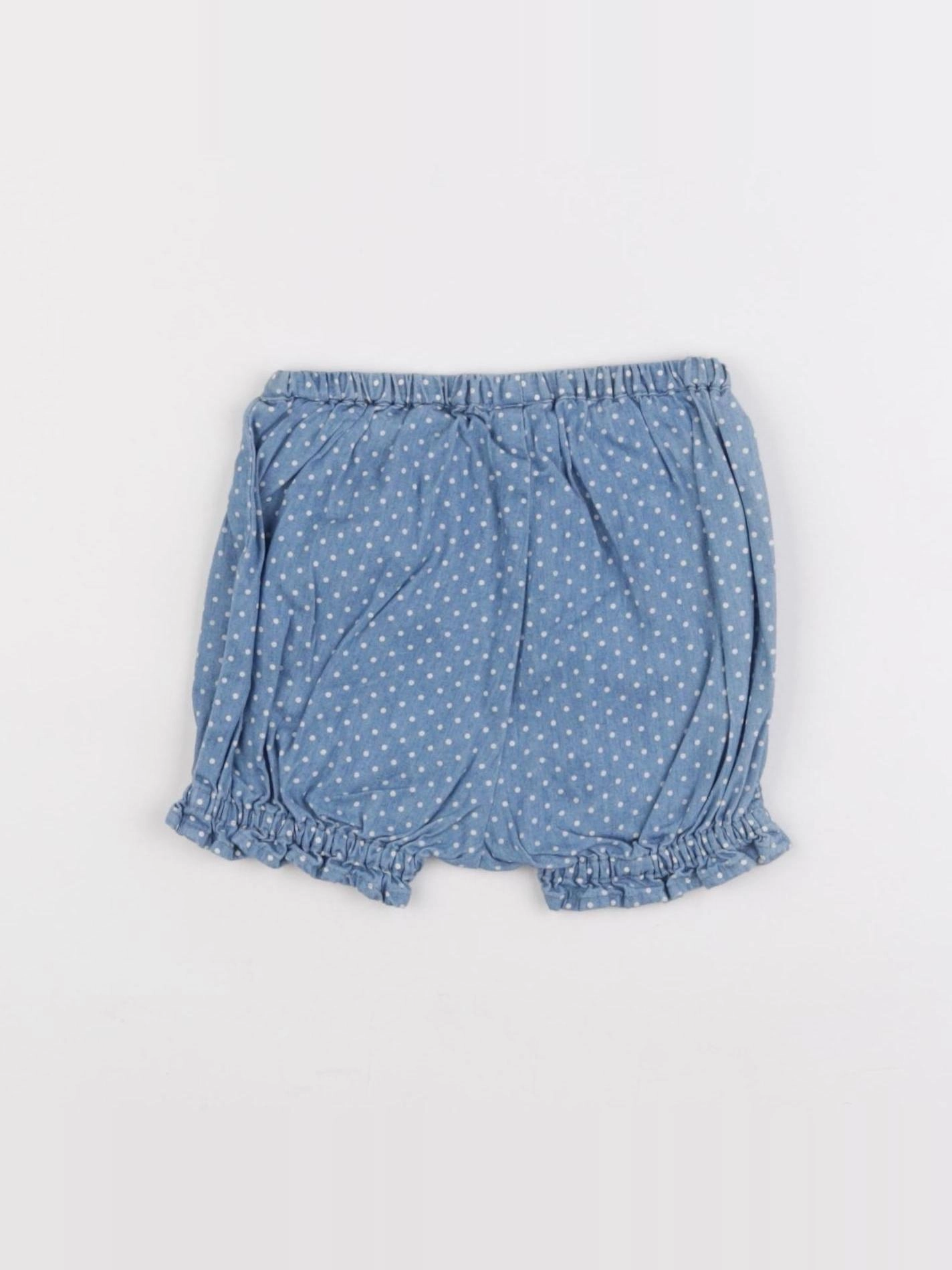 Petit Bateau - bloomer bleu - 6 mois