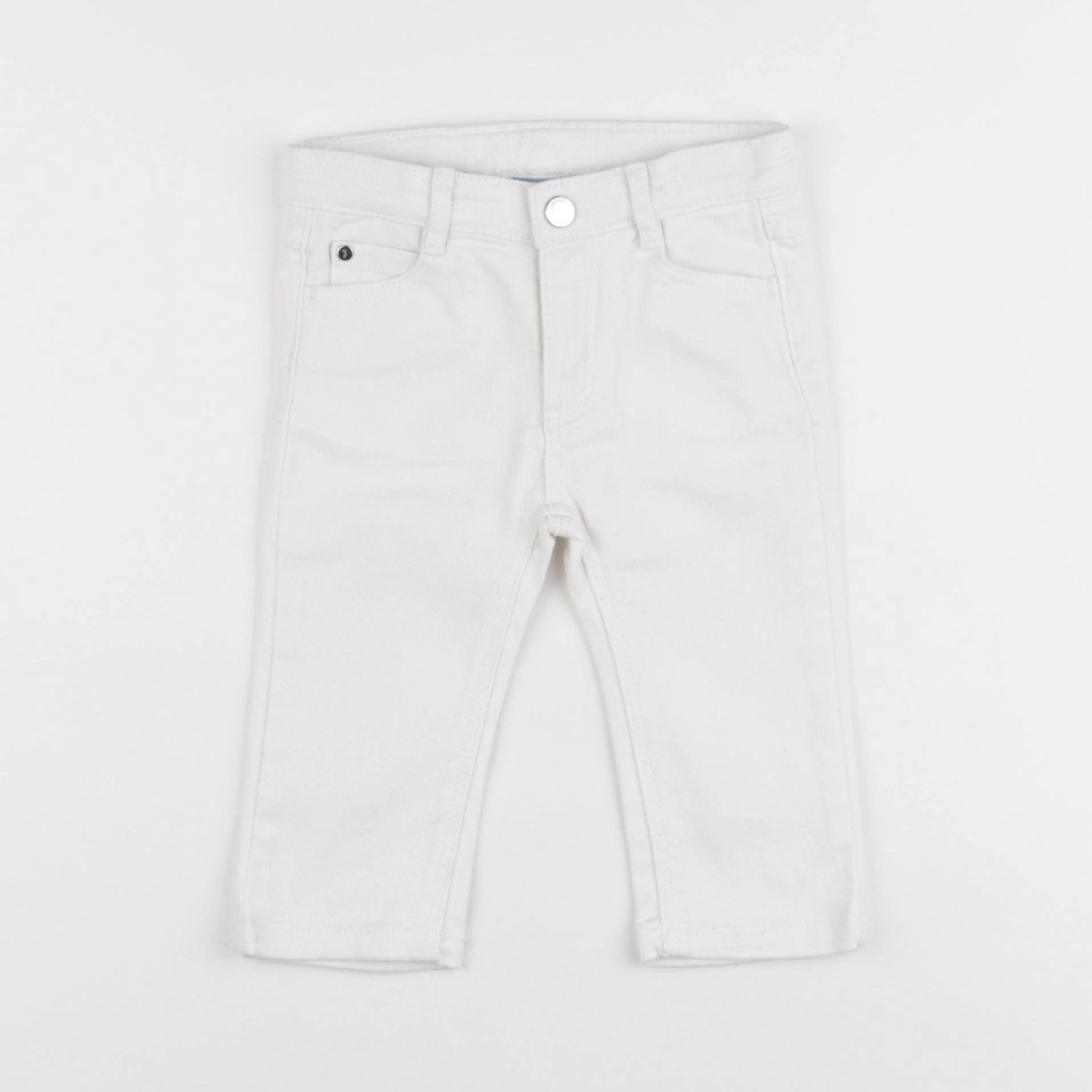 Jacadi - jean blanc - 12 mois