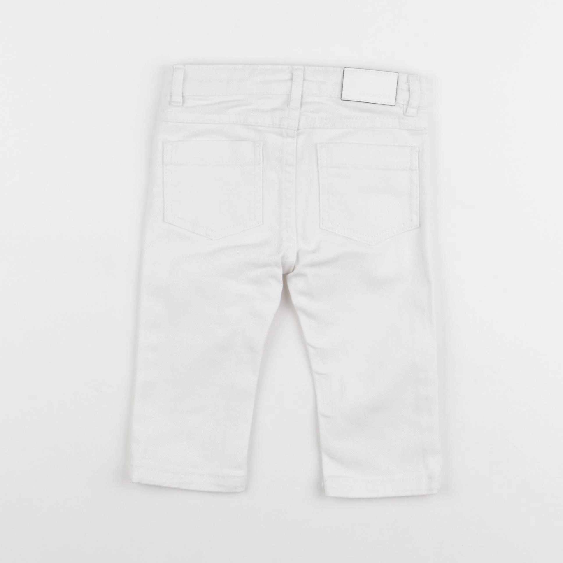 Jacadi - jean blanc - 12 mois