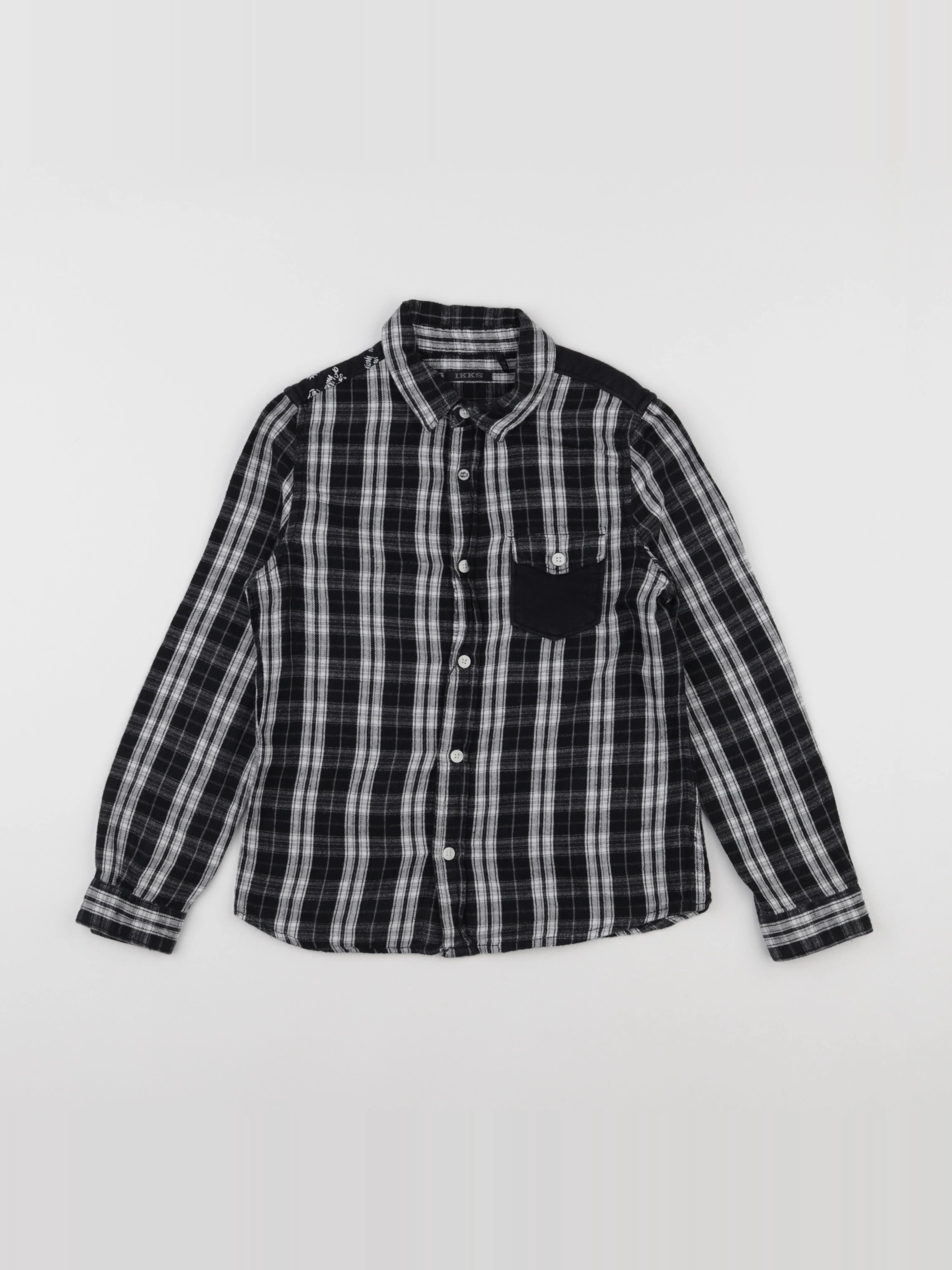 IKKS - chemise noir - 8 ans