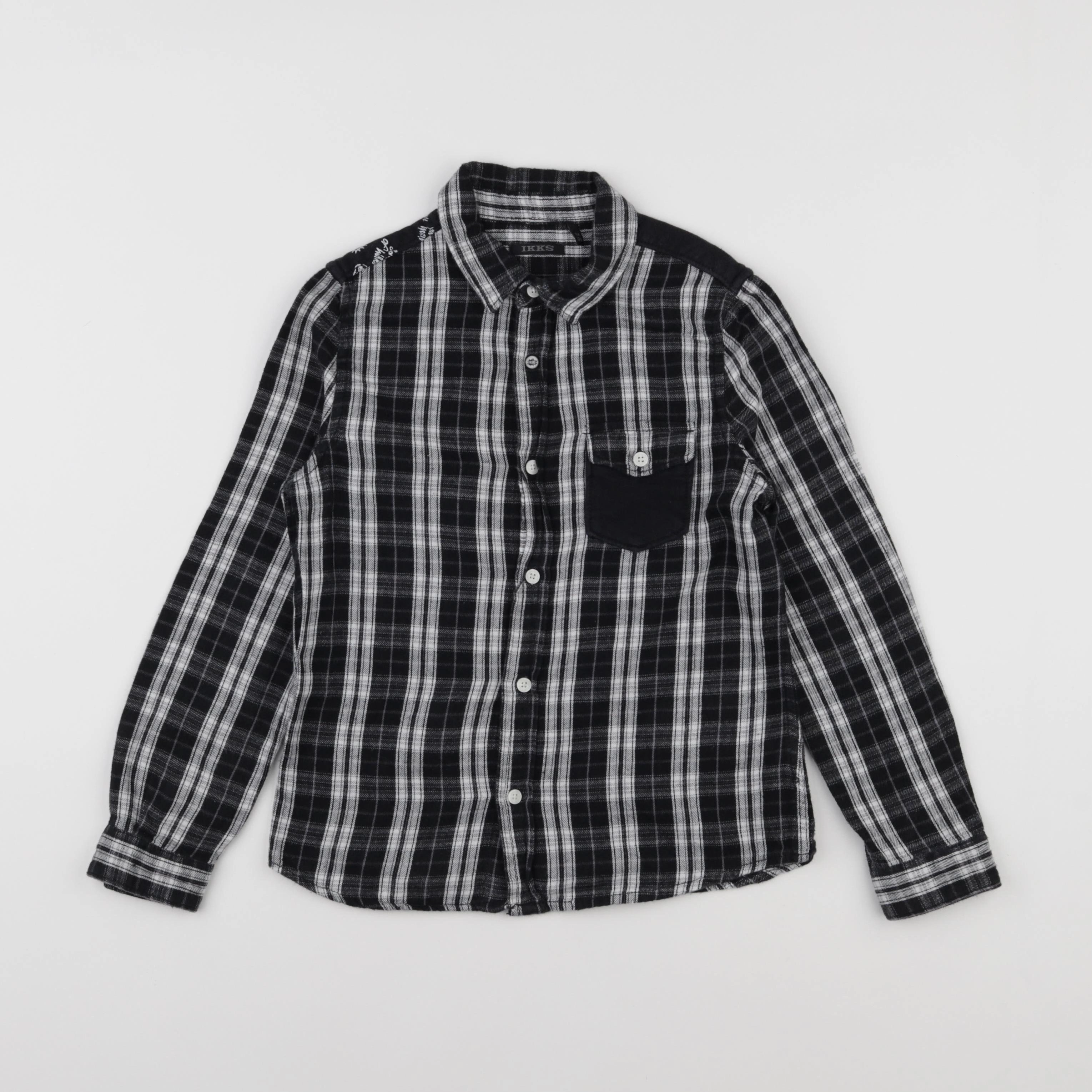 IKKS - chemise noir - 8 ans
