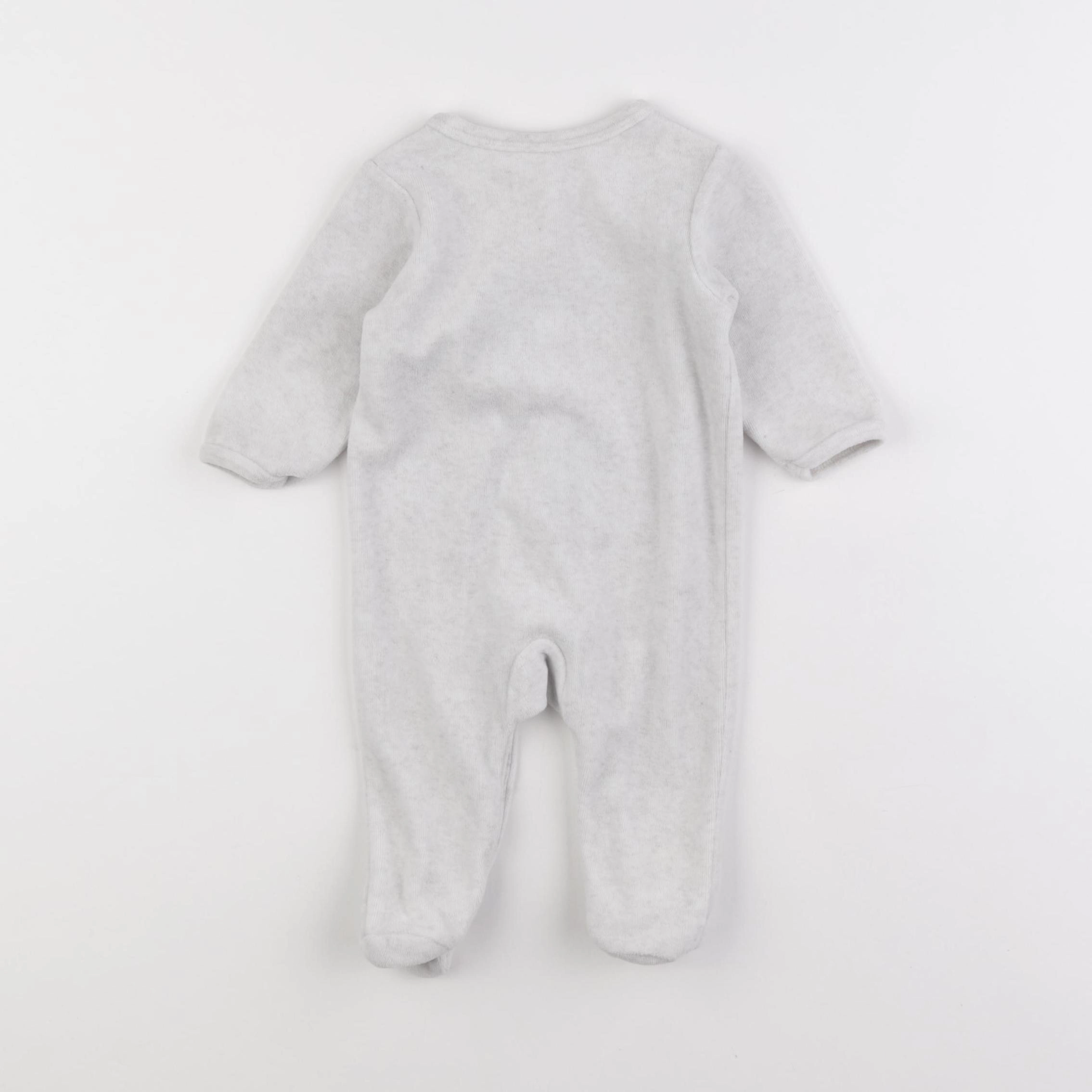 Vertbaudet - pyjama velours beige - 3 mois