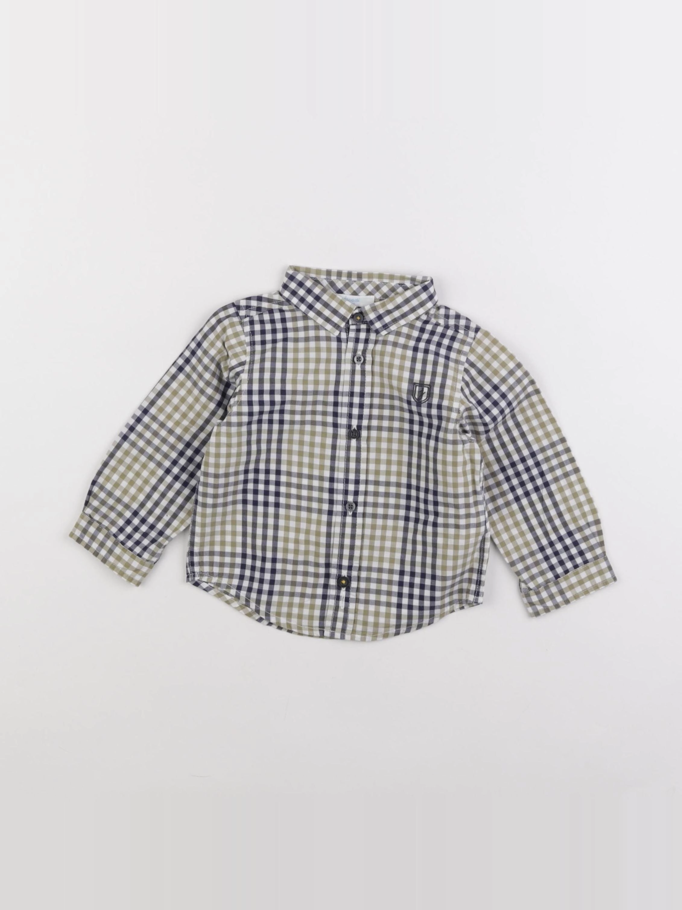 Jacadi - chemise bleu, vert - 12 mois