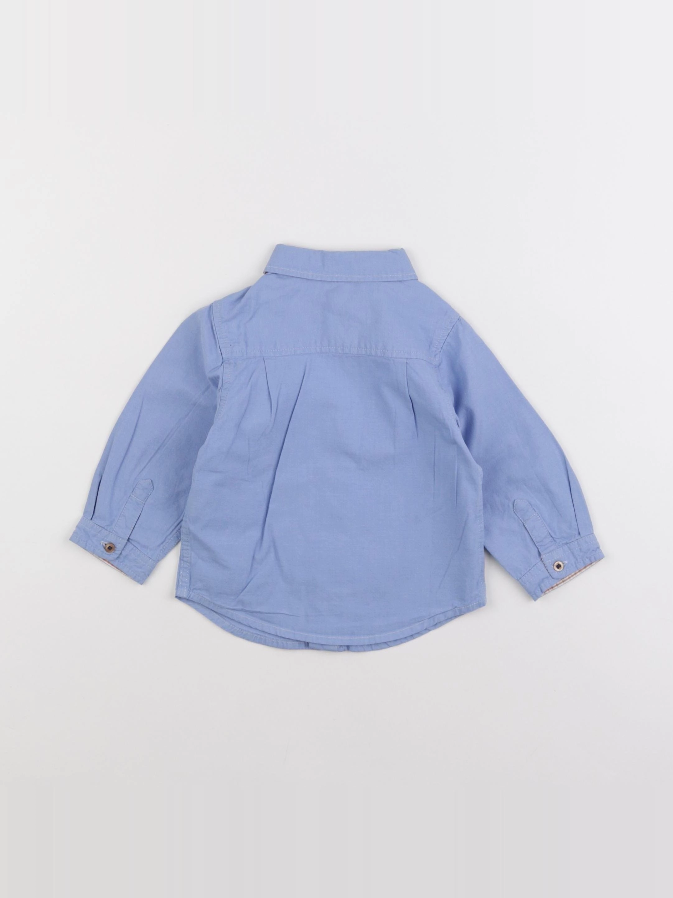 Jacadi - chemise bleu - 12 mois