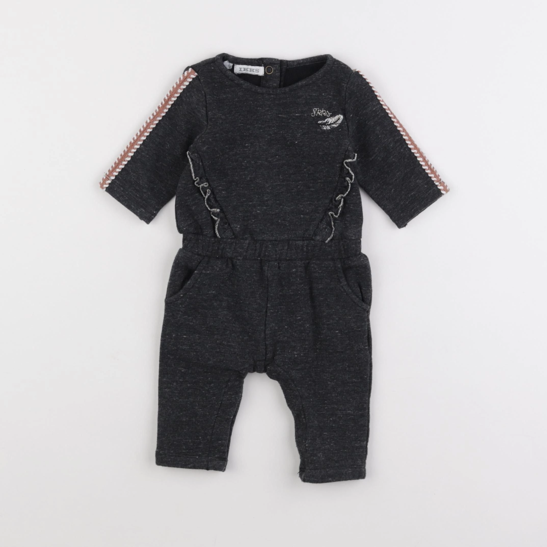 IKKS - combinaison gris - 3 mois