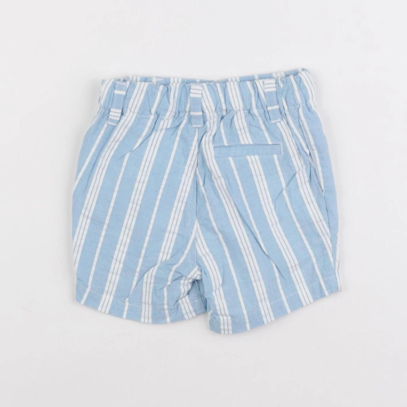 Petit Bateau - short blanc, bleu - 6 mois