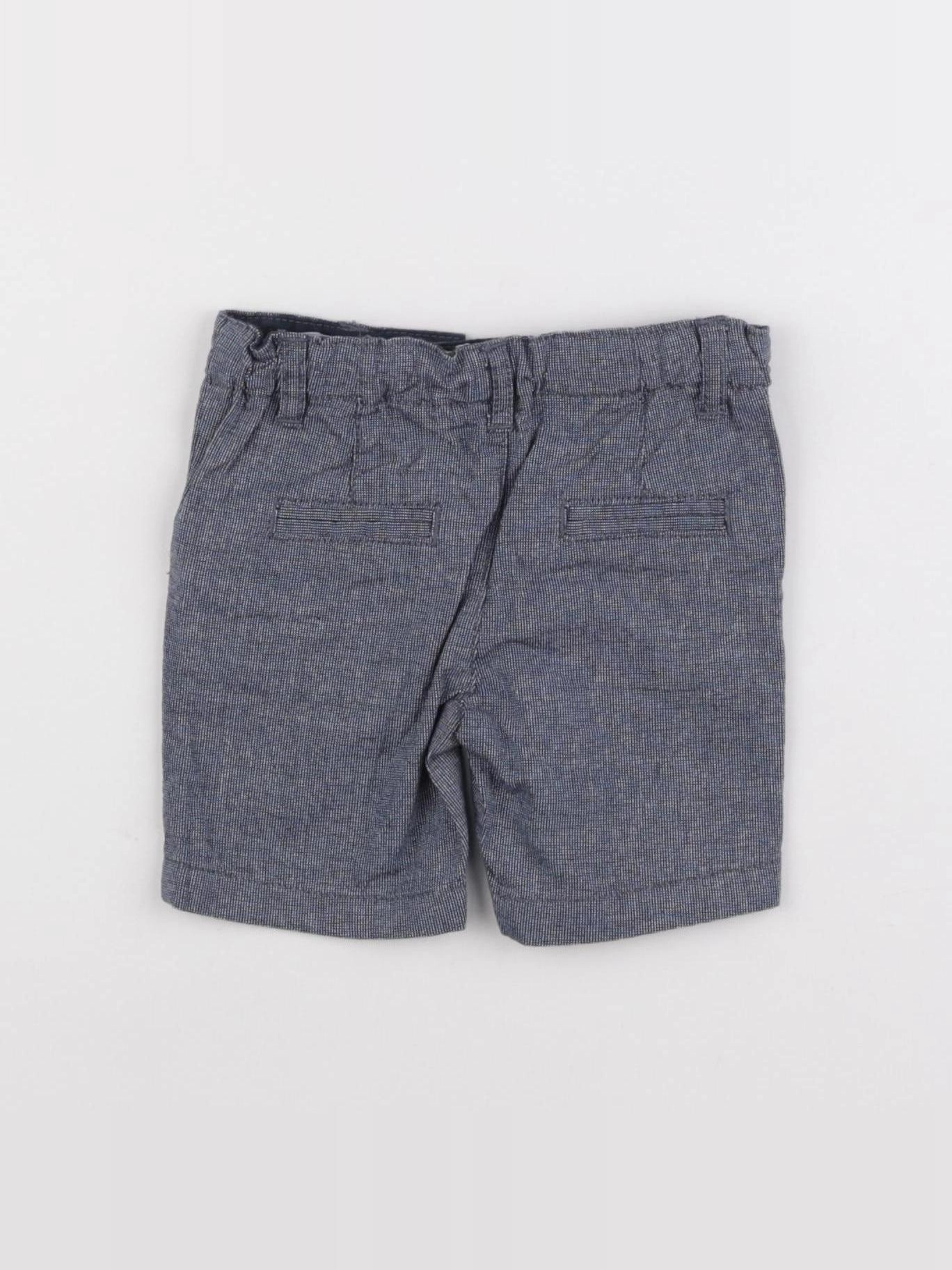 Boutchou - short bleu - 6 mois