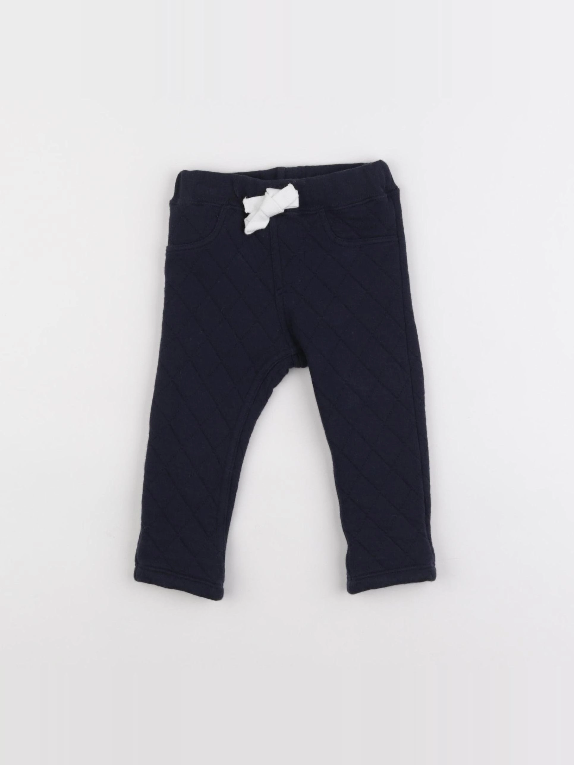 Petit Bateau - pantalon bleu - 6 mois