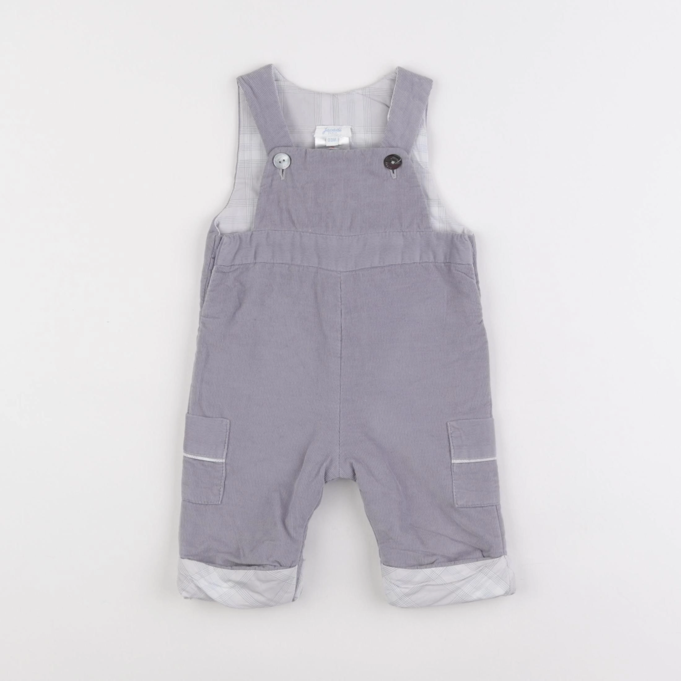Jacadi - salopette doublé gris - 3 mois
