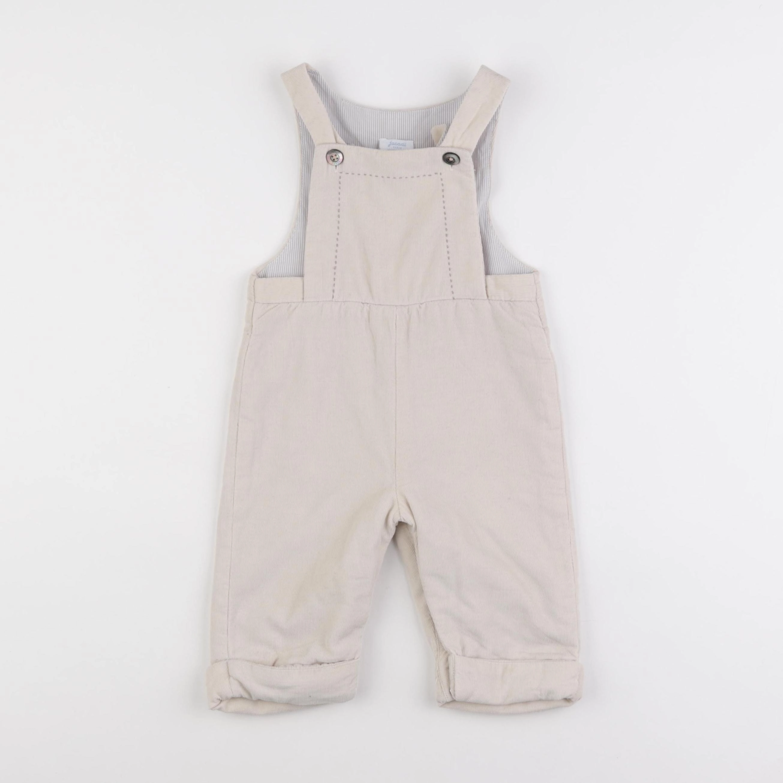 Jacadi - salopette doublé beige - 12 mois