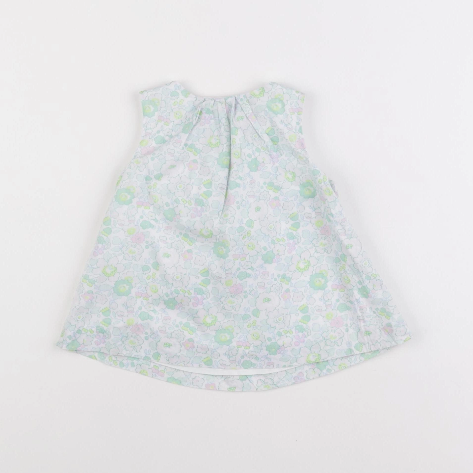 Jacadi - robe liberty blanc, vert - 3 mois