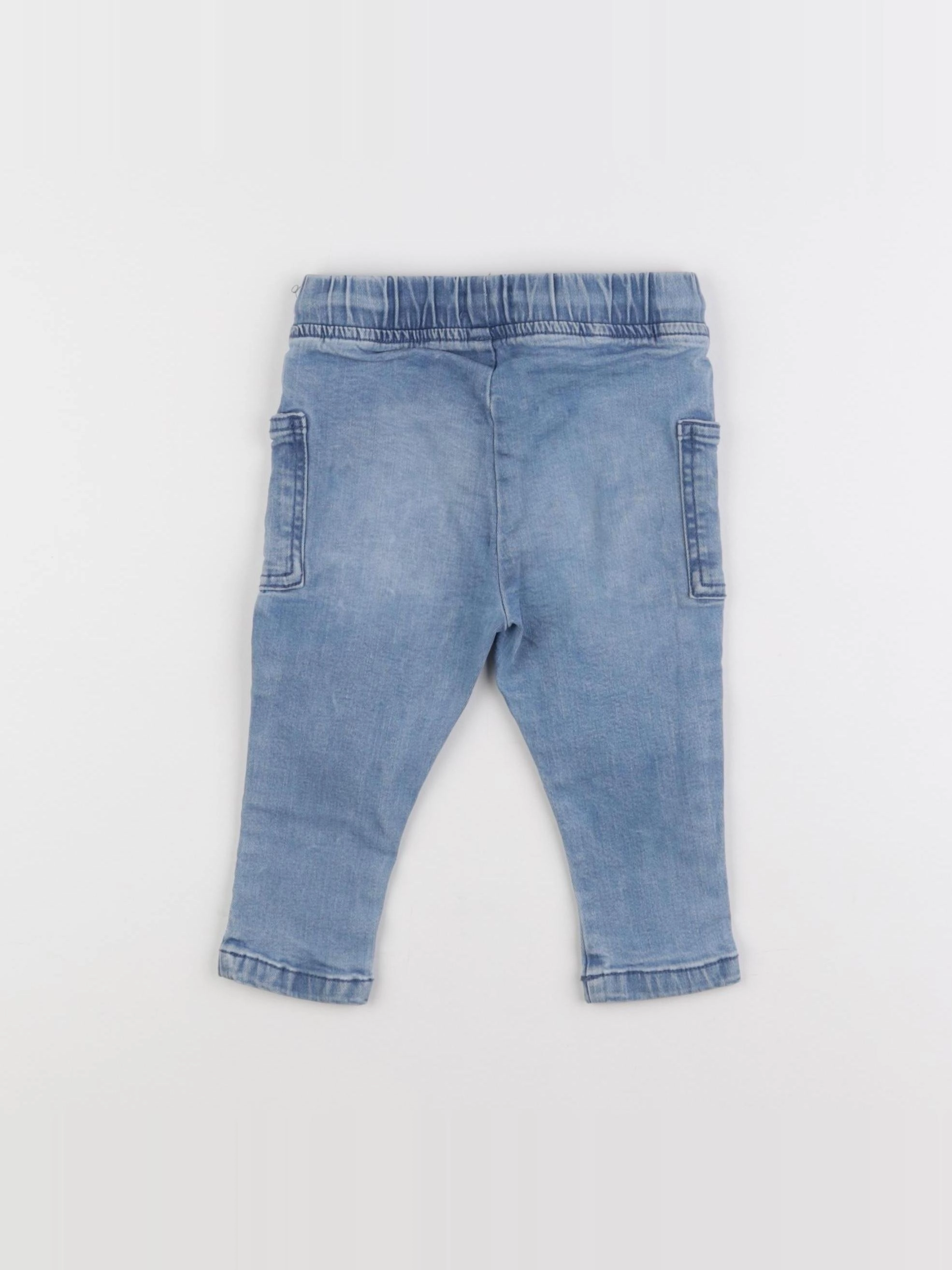 Vertbaudet - jegging bleu - 12 mois