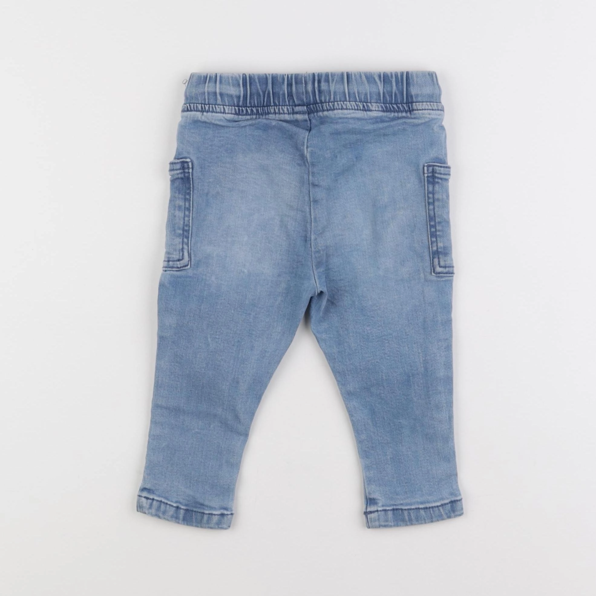 Vertbaudet - jegging bleu - 12 mois