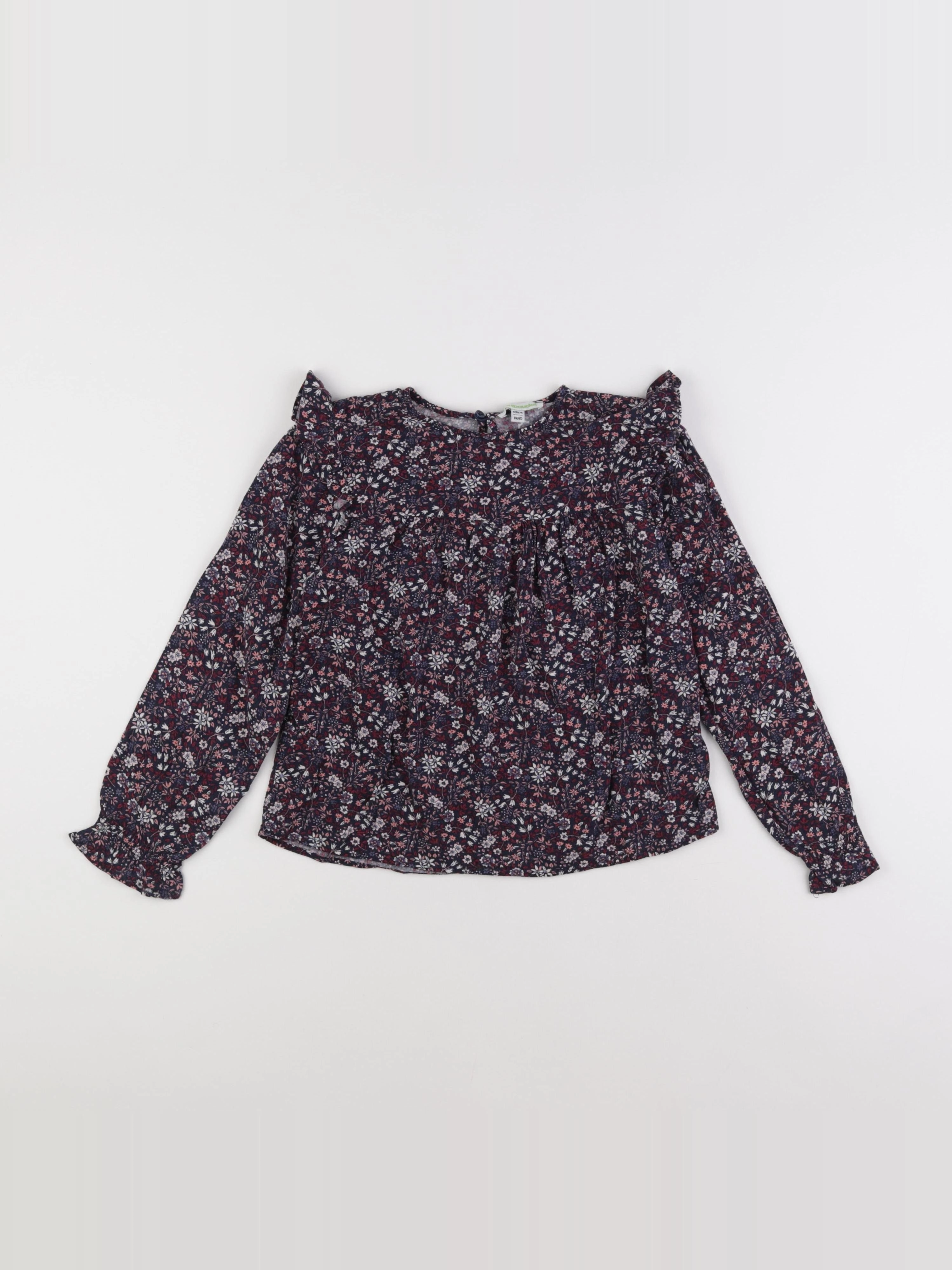 Vertbaudet - blouse bleu, violet - 8 ans