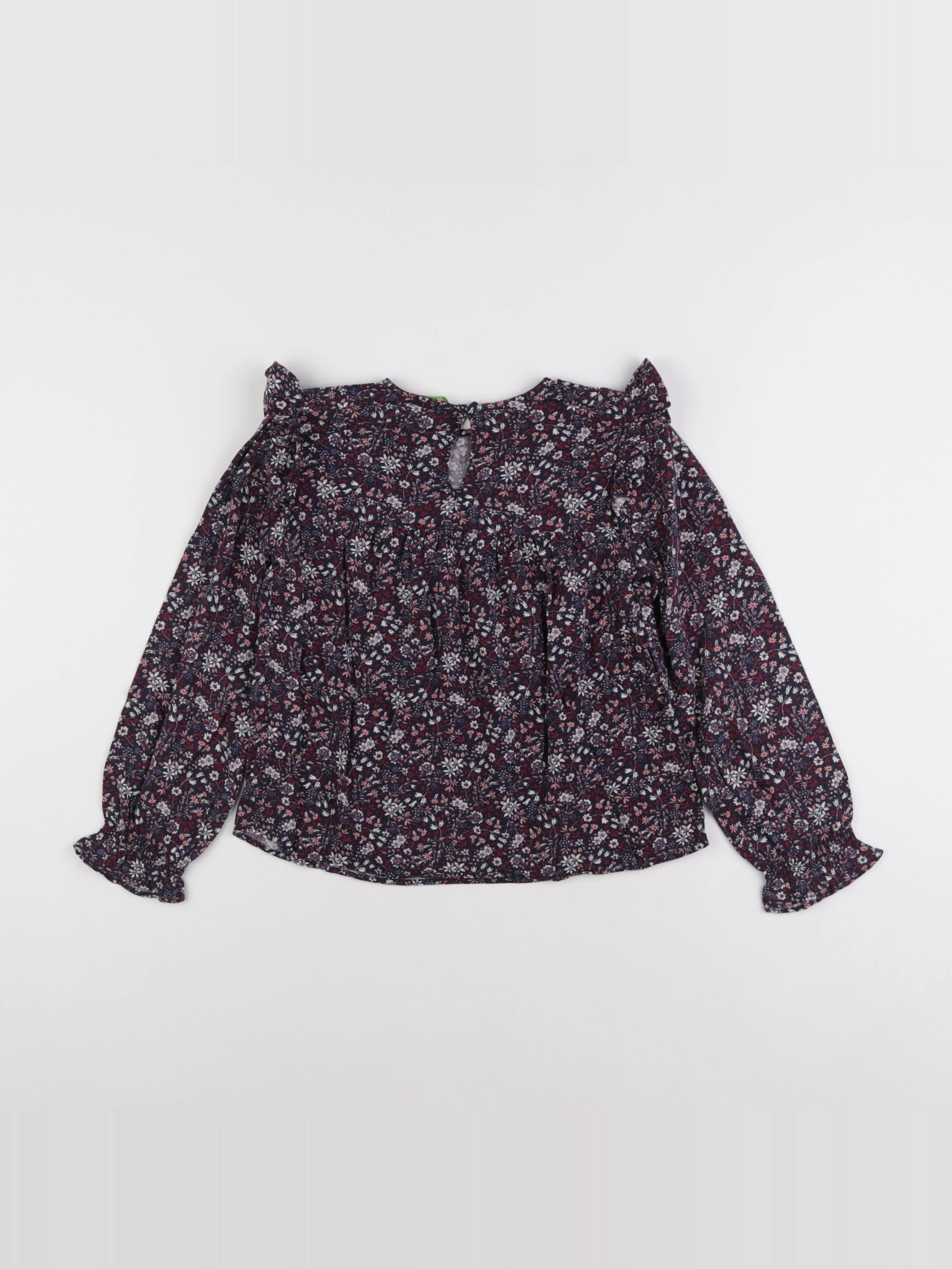 Vertbaudet - blouse bleu, violet - 8 ans
