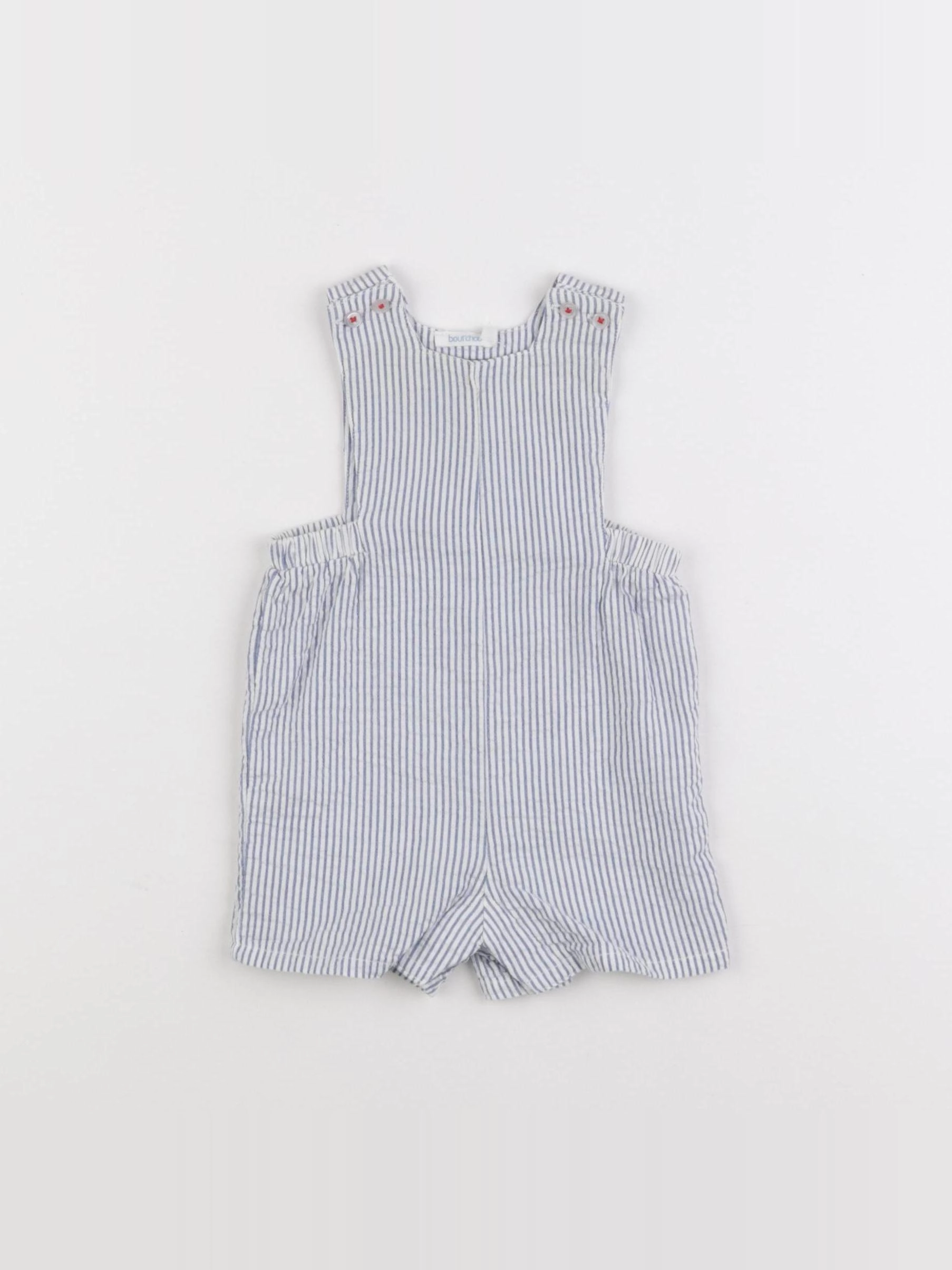 Boutchou - salopette bleu, blanc - 3 mois